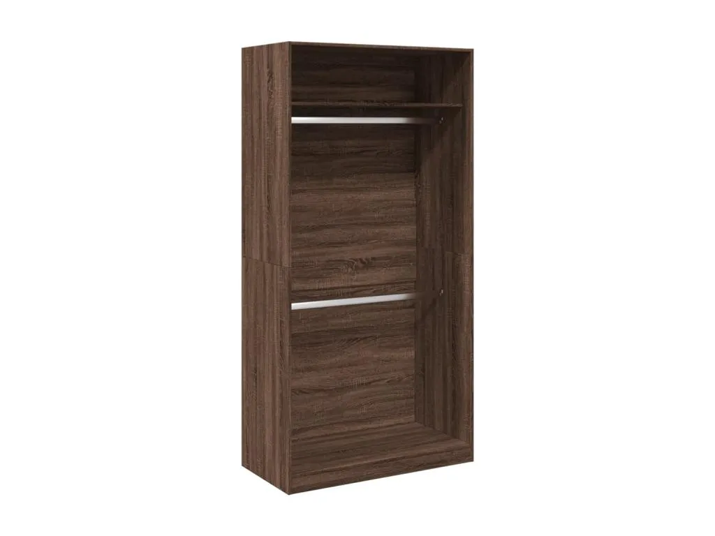 Armario Mueblesclasic contrachapada color Mueblesclasic marrón 100x50x200 cm