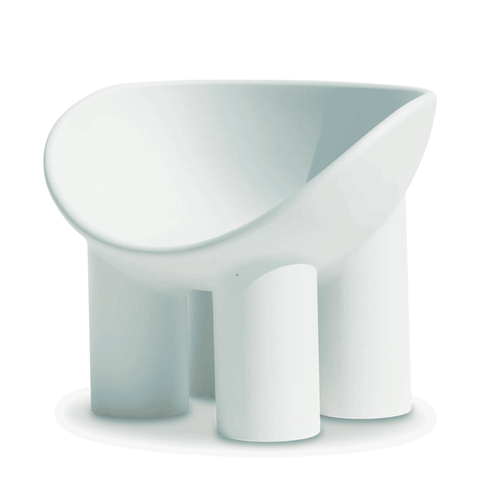 Fauteuil Roly Poly - Concrete White - Driade
