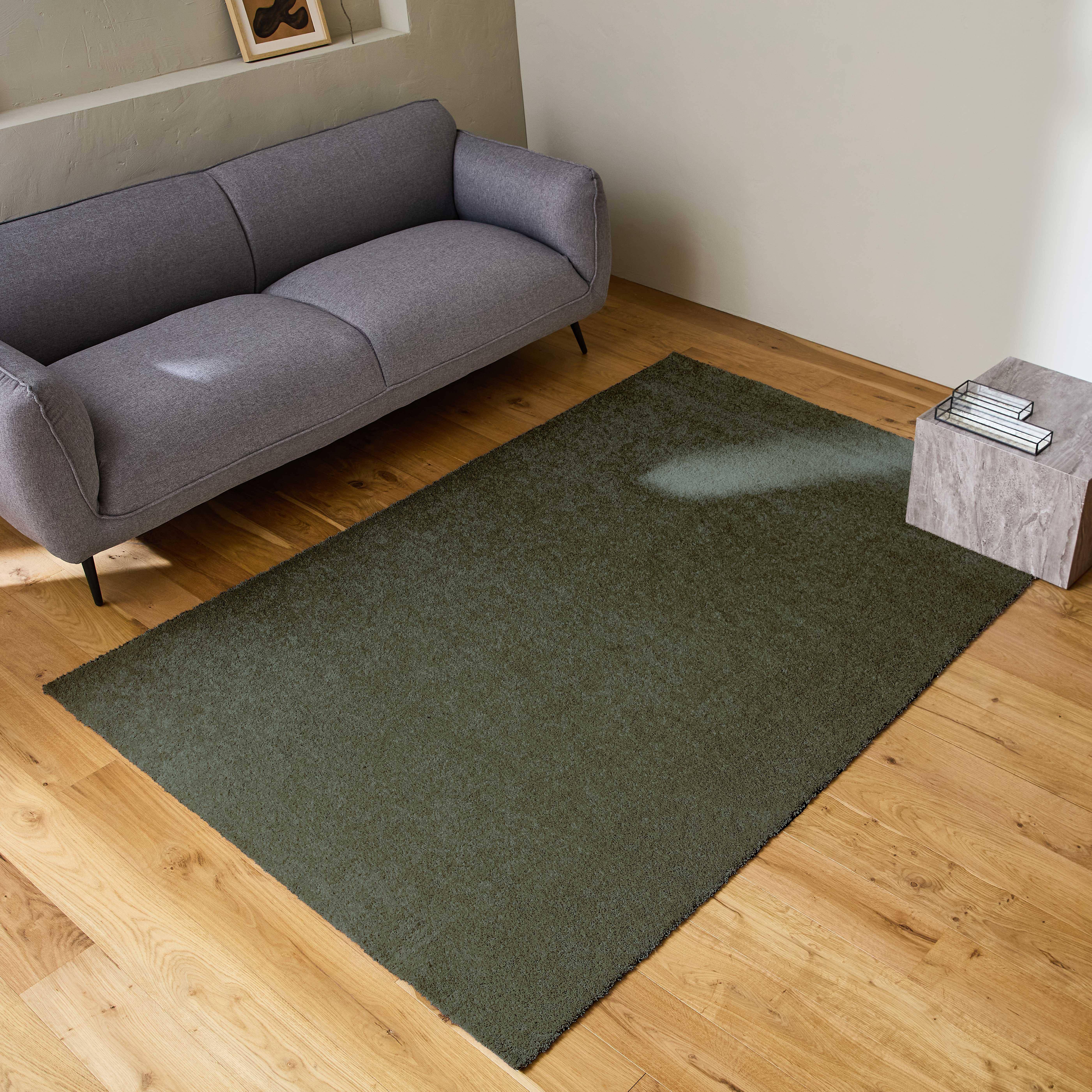 Lawrence - Moqueta interior de terciopelo rizado verde oscuro