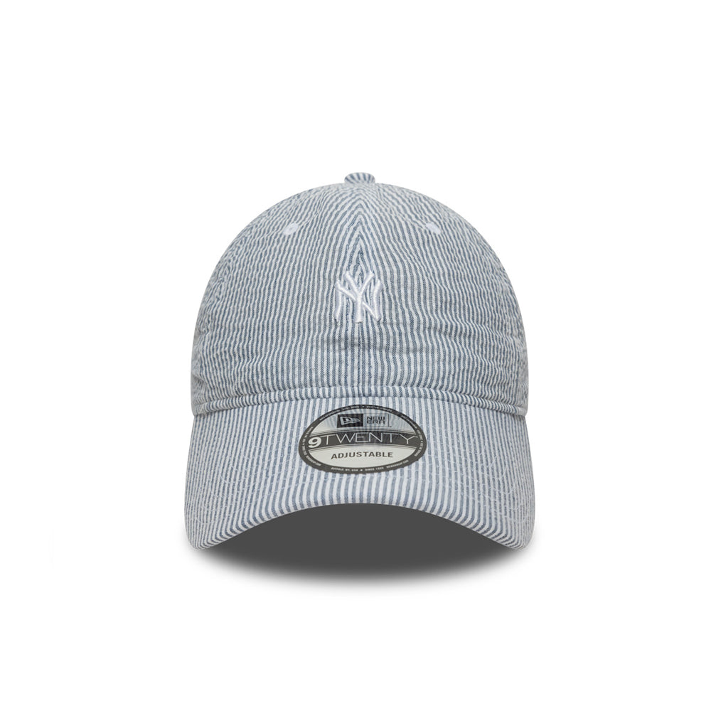 New Era - Casquette Seersucker 9Twenty - Bleu Blanc