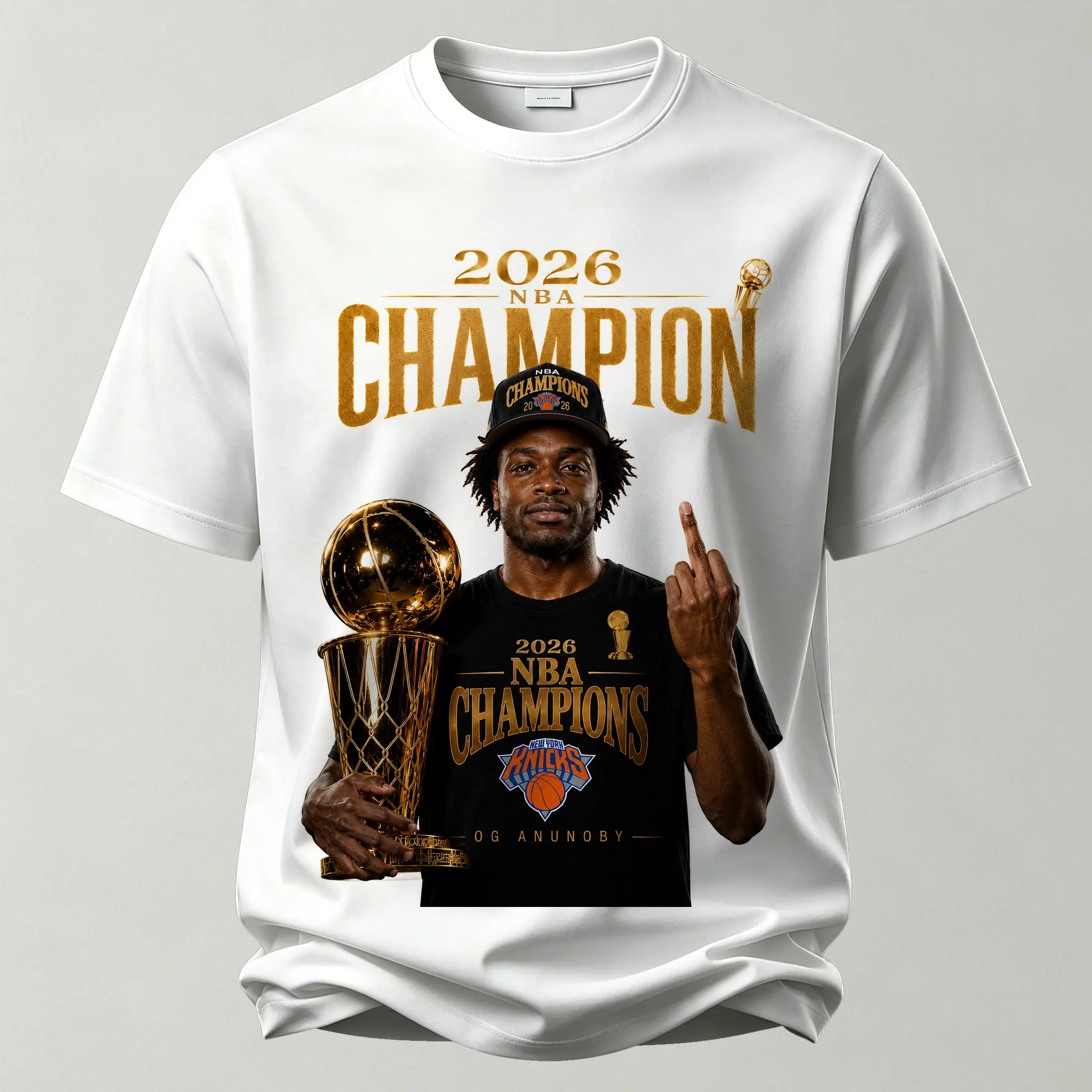 New York Knicks Championship Rebel Star Printed Unisex Oversized T-shirt