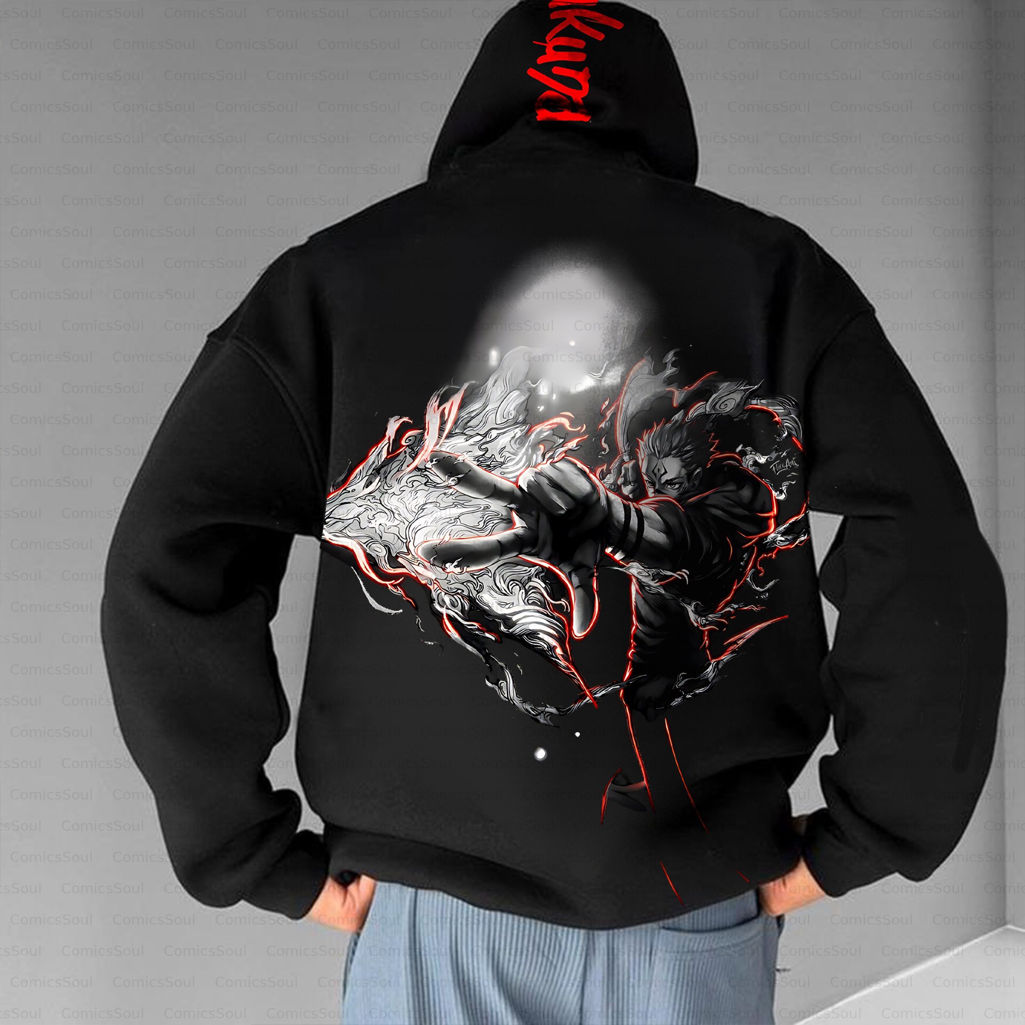Unisex Anime Inspired Vintage Plush Hoodie