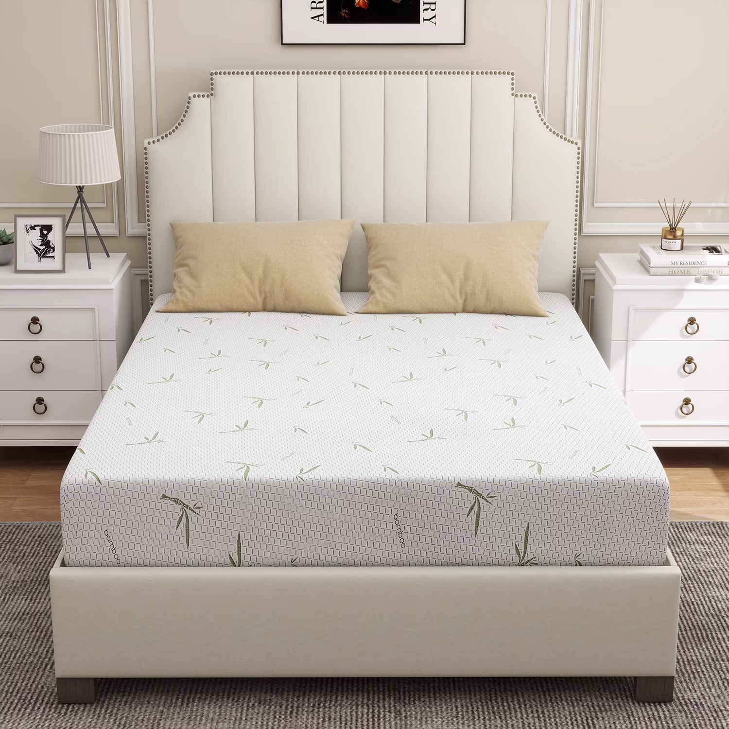 6'' Twin Size Memory Foam Mattress with Cover Breathable Bed Mattress in a Box, Certipur - US, Made in USA(6"/TXL)