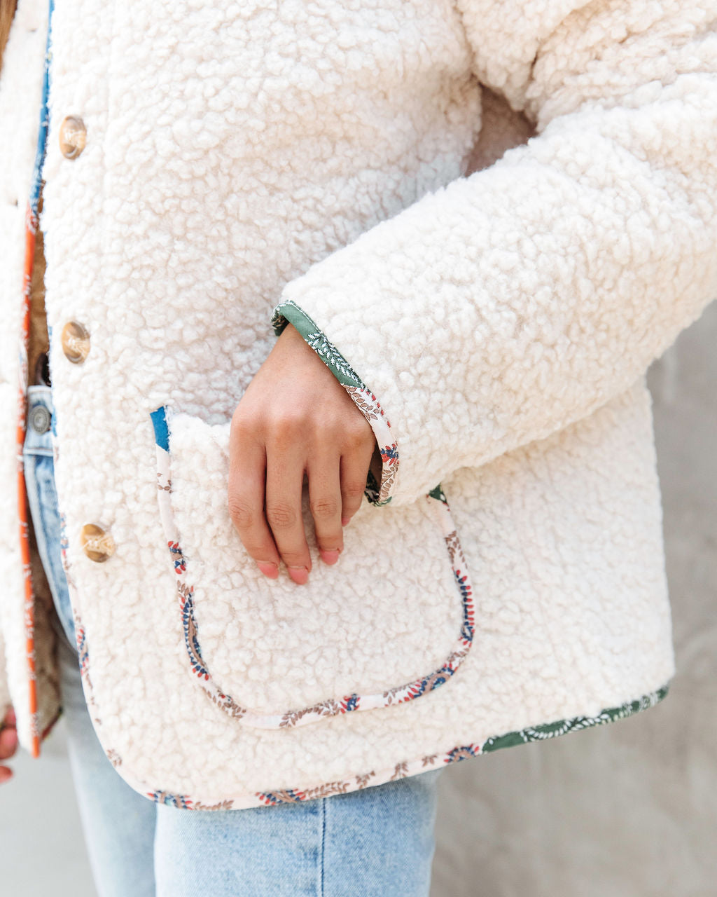 Wild Spirit Pocketed Sherpa Jacket - Se7enfashion