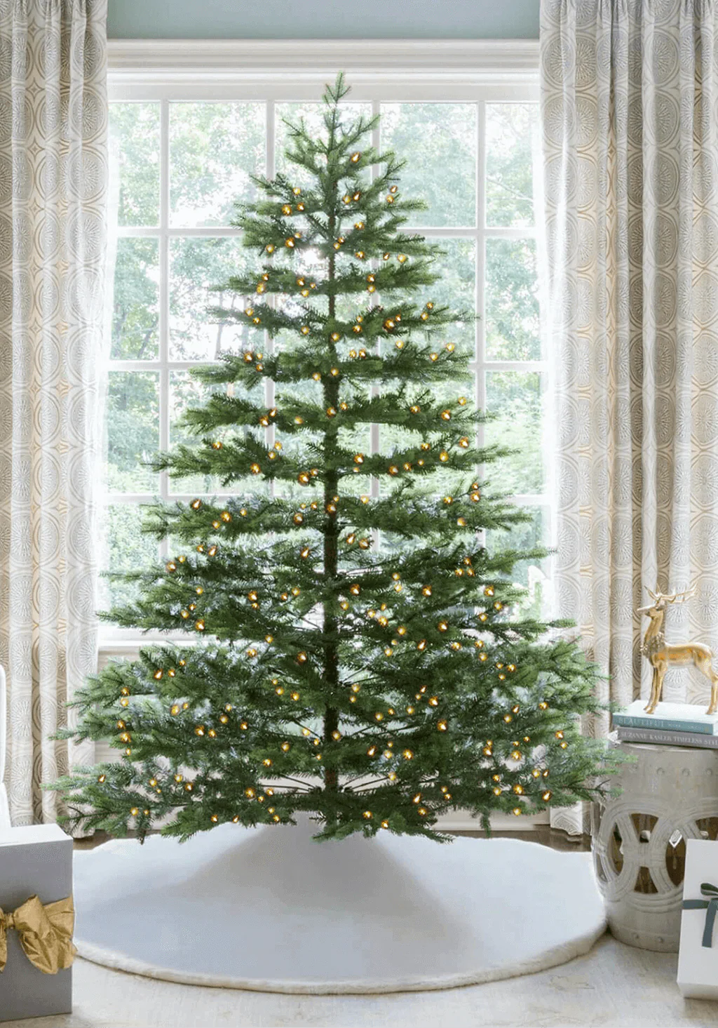 WAYFAIR 7.5' Rushmore Fir Artificial Christmas Tree 750 Warm White Led Lights