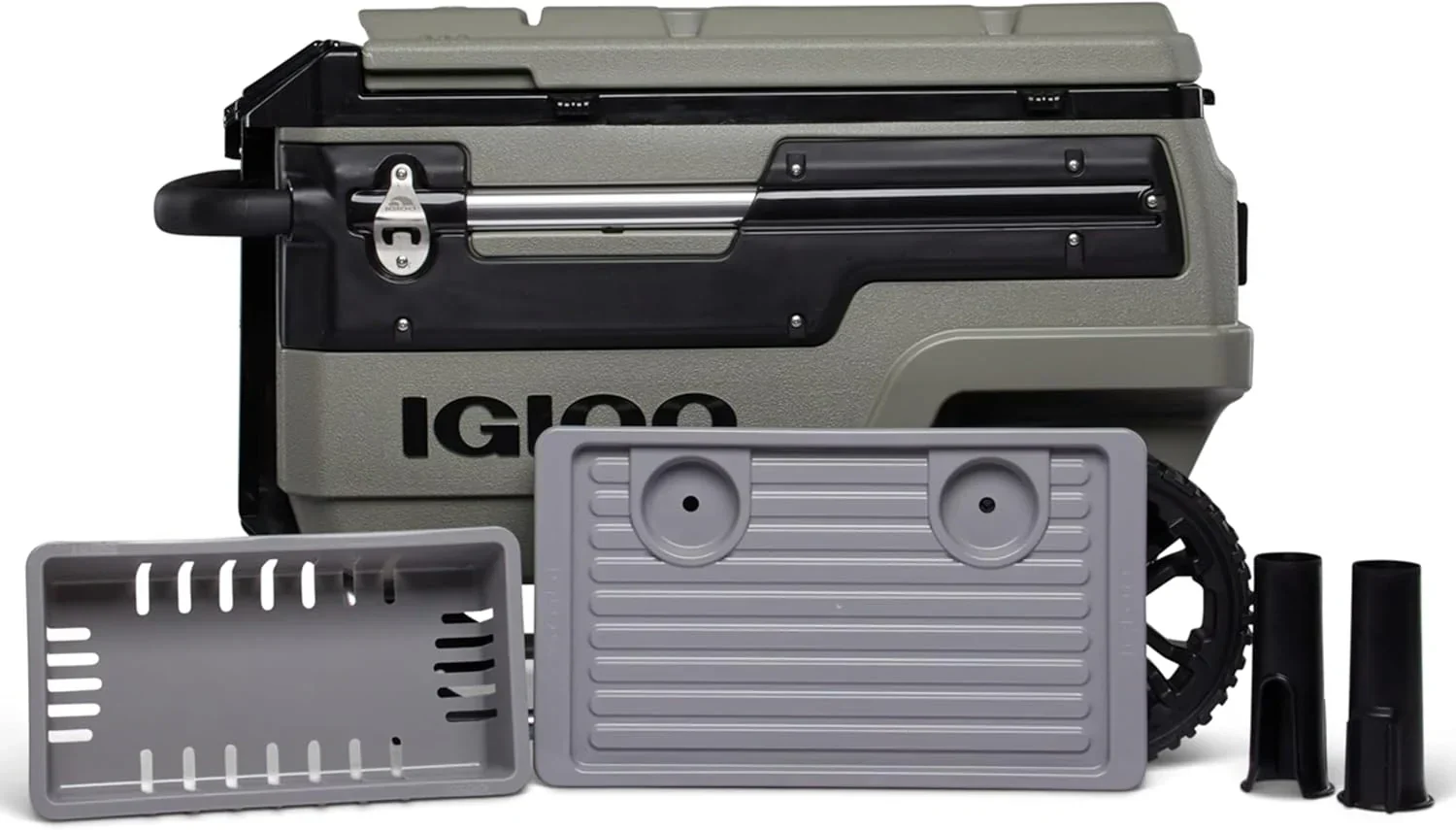 70Qt Wheeled Cooler Insulated Hard Shell Ice Chest