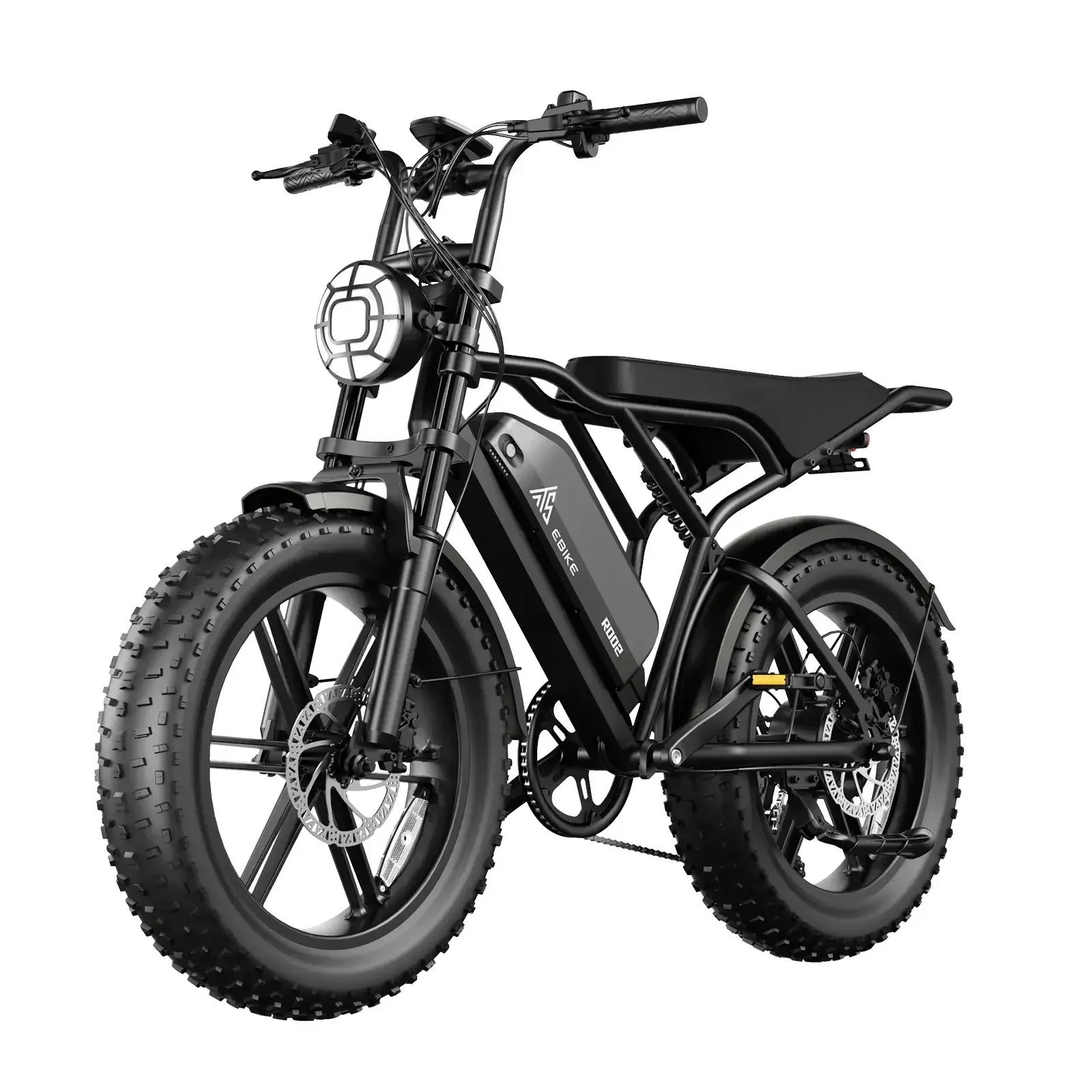 Electric Bike for Adults, 750W Peak 1500W Motor, 20"x4" Fat Tire E Bicycle, Hydraulic Disc Brakes, E Mountain Bike, 48V/15AH UL2849, App Control(2Pcs-R00M-Black-25AH(Walmart Exclusive))