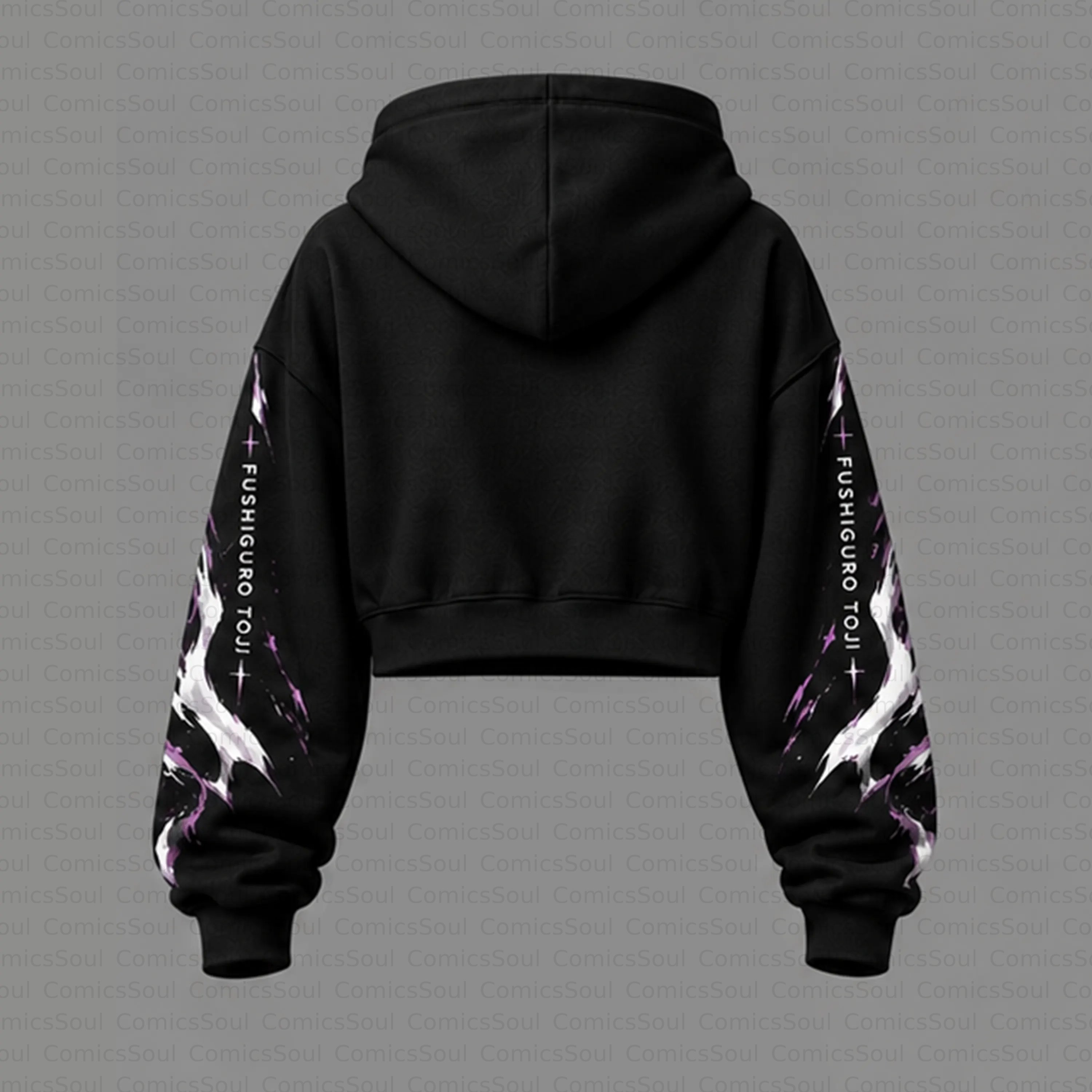 Jujutsu Kaisen Cropped Long Sleeve Hoodie & High Waist Jogger Pants Two Piece TeeThreads Sustain the Scene with Custom Apparel