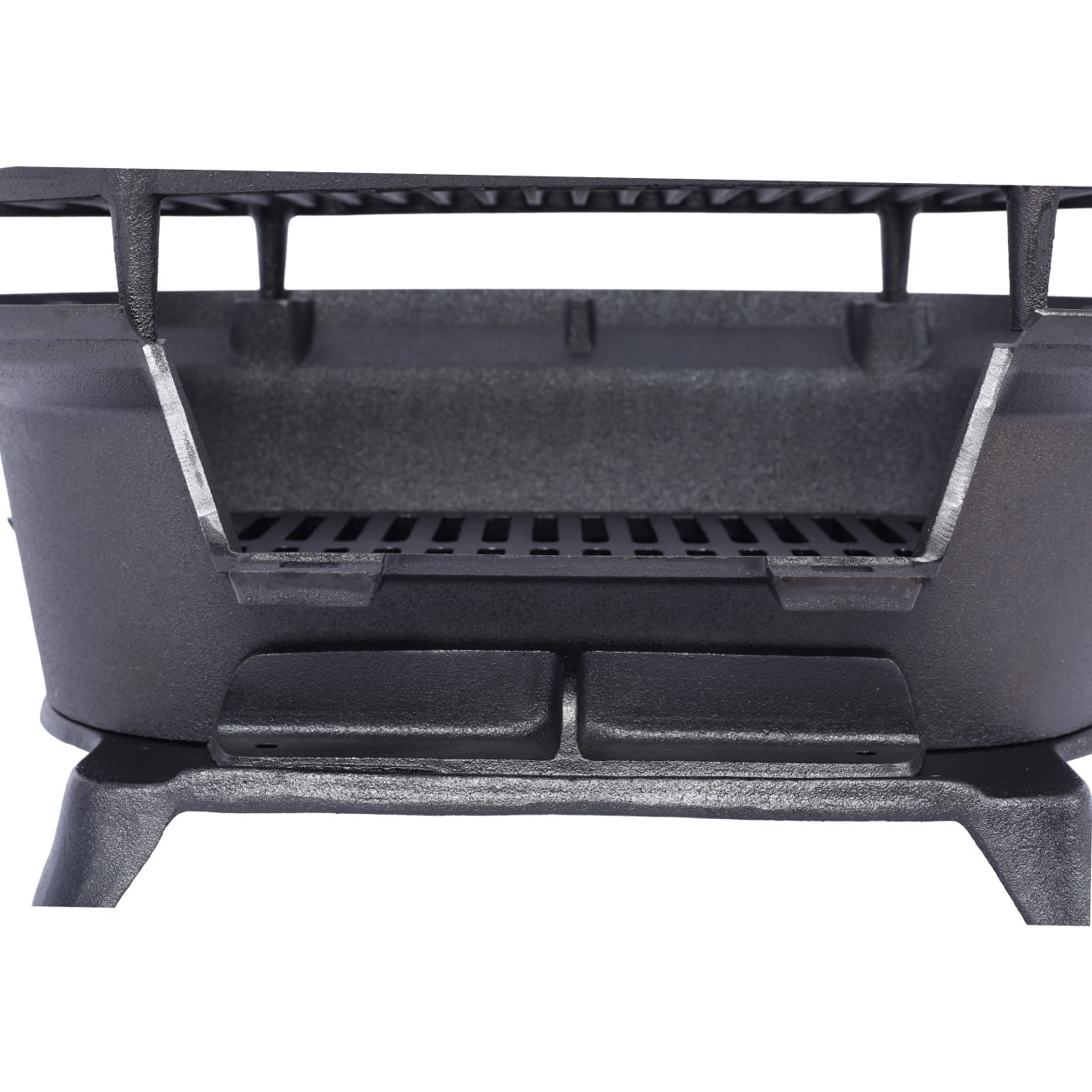 Hibachi Grill, 16" Portable Cast Iron Outdoor Tabletop Grill, Handled Mini Japanese BBQ Charcoal Stove, Small Durable Camping Cast Iron Grill with Grate Hook - Image 16