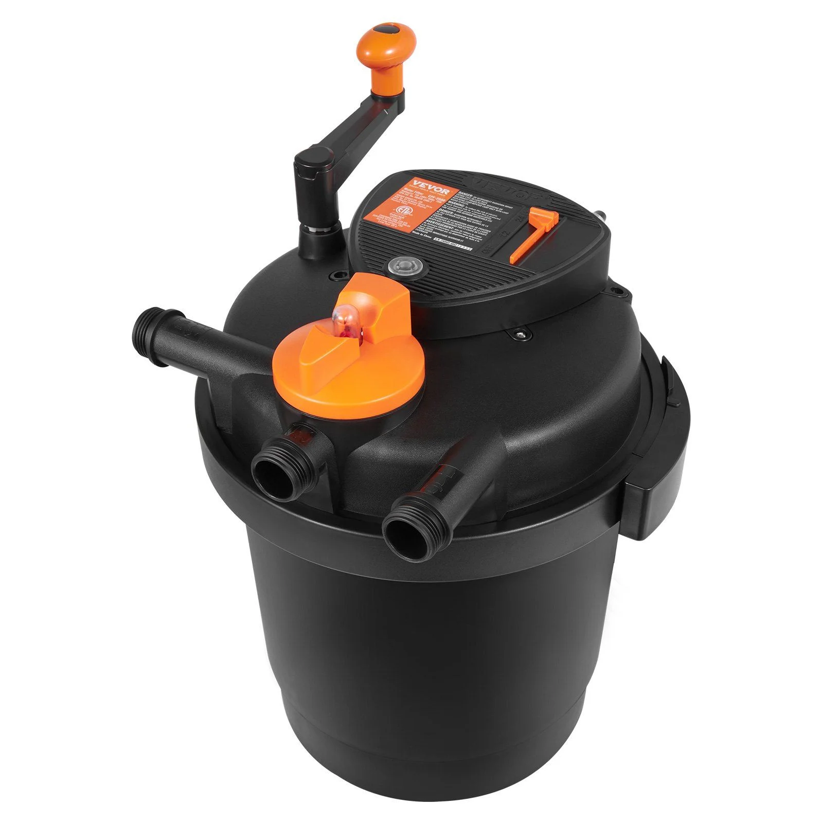 Bio Pressure Pond Filter with 13W UV-C Light, 1580 GPH, for Pools up to 1600 Gallons, Pressurized Biological Filtration for Garden Ponds, Koi Fish Tanks, Fountains - Image 10