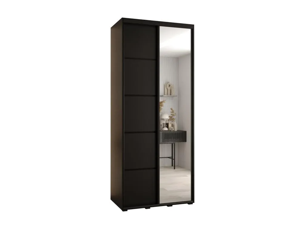 ARMARIO Decopractico 5 DE PUERTAS CORREDERAS 235.2/110/45 2 puertas (Negro/Negro/Negro) 16342OFCC
