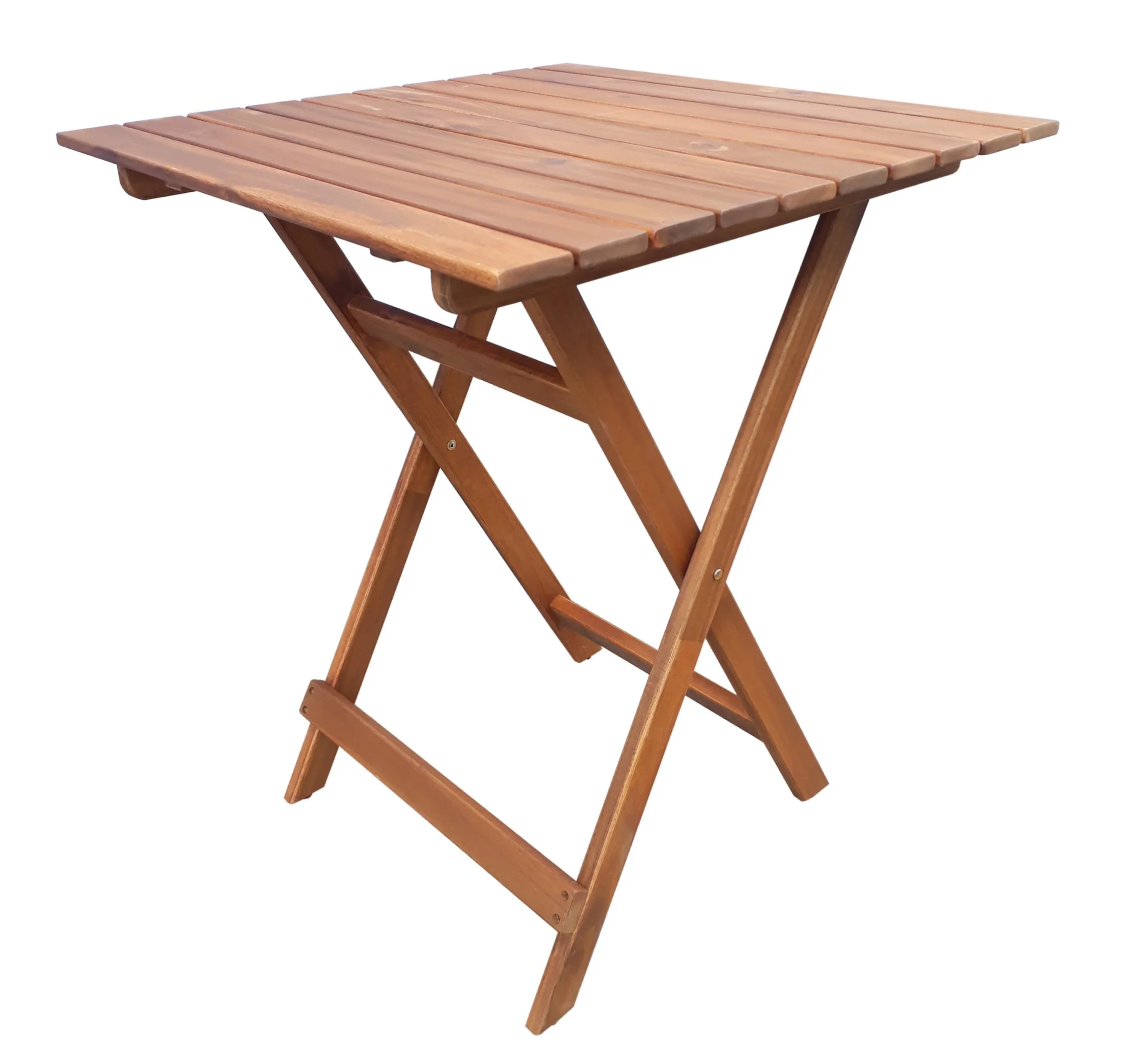 Mainstays Outdoor Patio 3-Piece Wood Bistro Set, Natural Color - Image 10