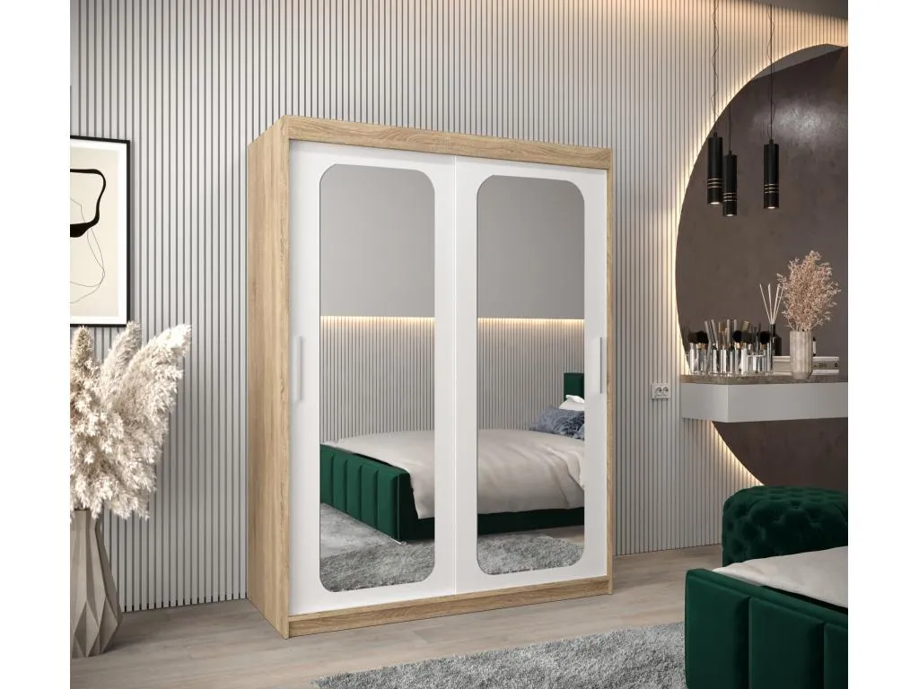 ARMARIO Vivircalido T3 DE PUERTAS CORREDERAS 200/150/62 2 puertas (Vivircalido/blanco) fwet99937