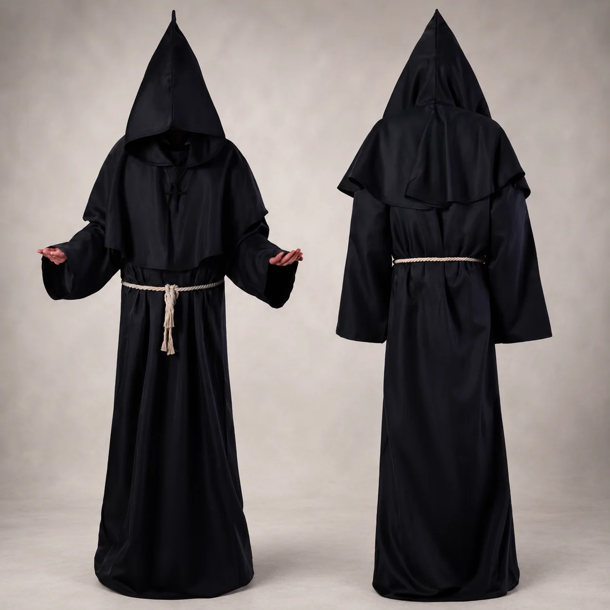 Halloween Costumes Womens Nun Robe Dress Up Outfit - Image 2 Halloween Costumes Womens Nun Robe Dress Up Outfit - Image 2