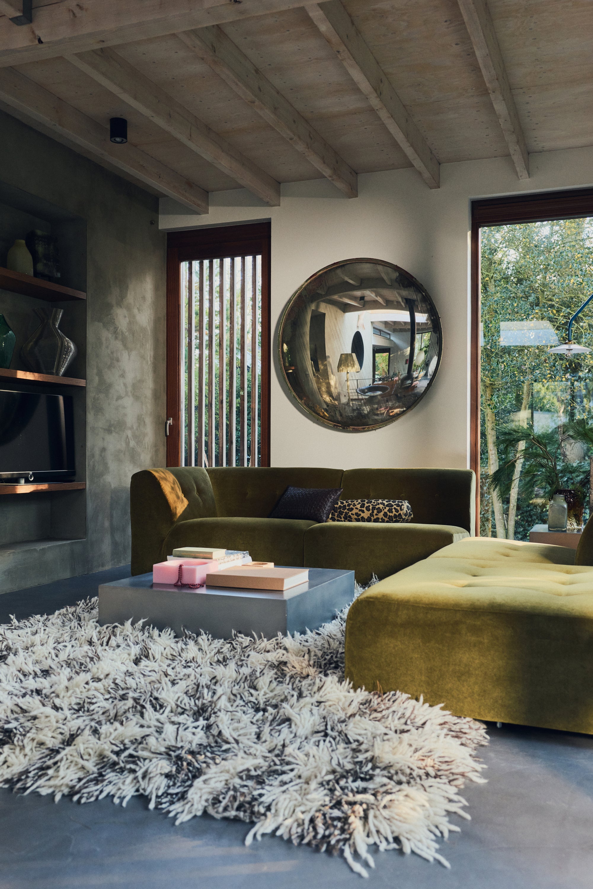 HKliving Shaggy Vloerkleed 200 x 300 cm - Checkers