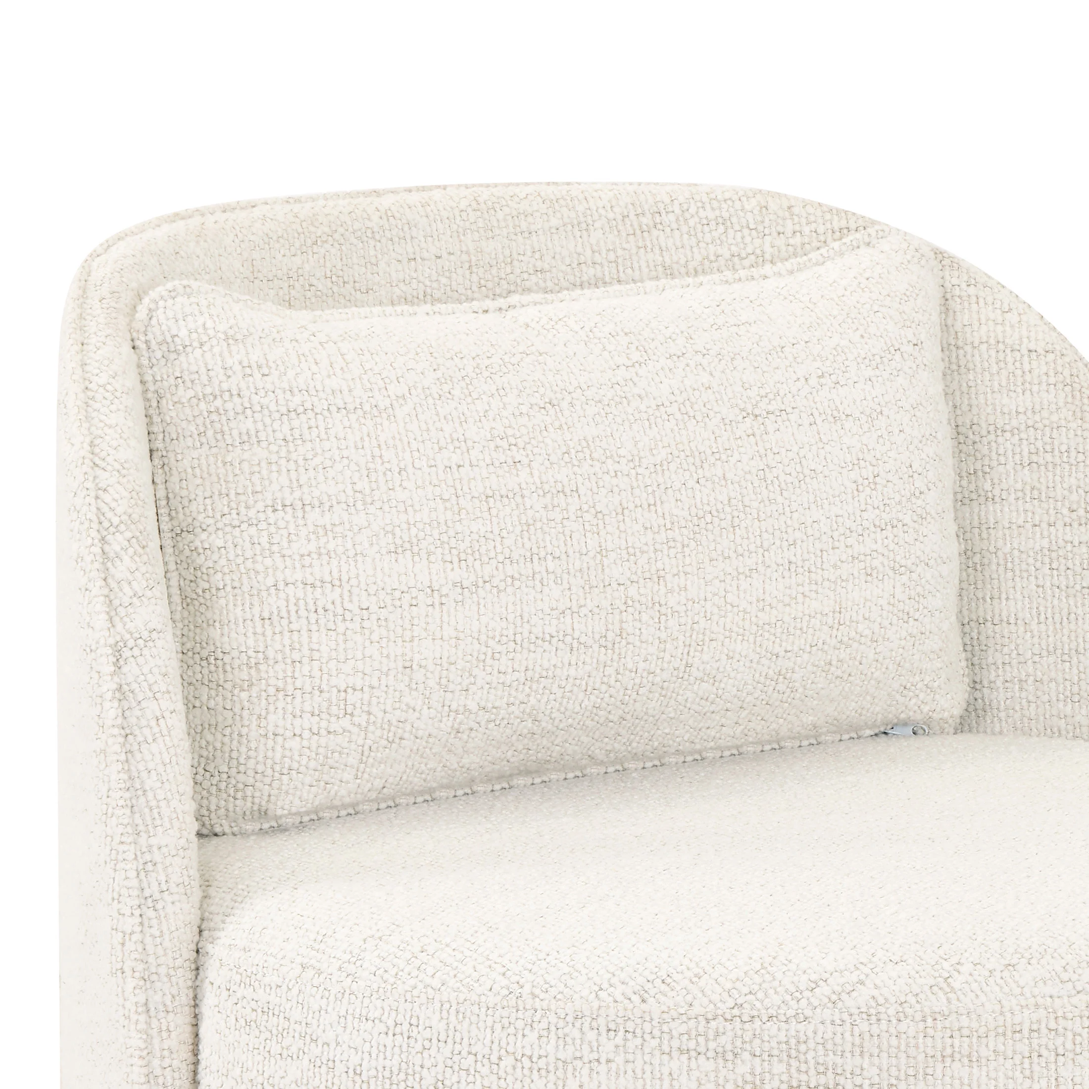Better Homes & Gardens Juliet Modern Arch Swivel Accent Chair, Cream Boucle - Image 8
