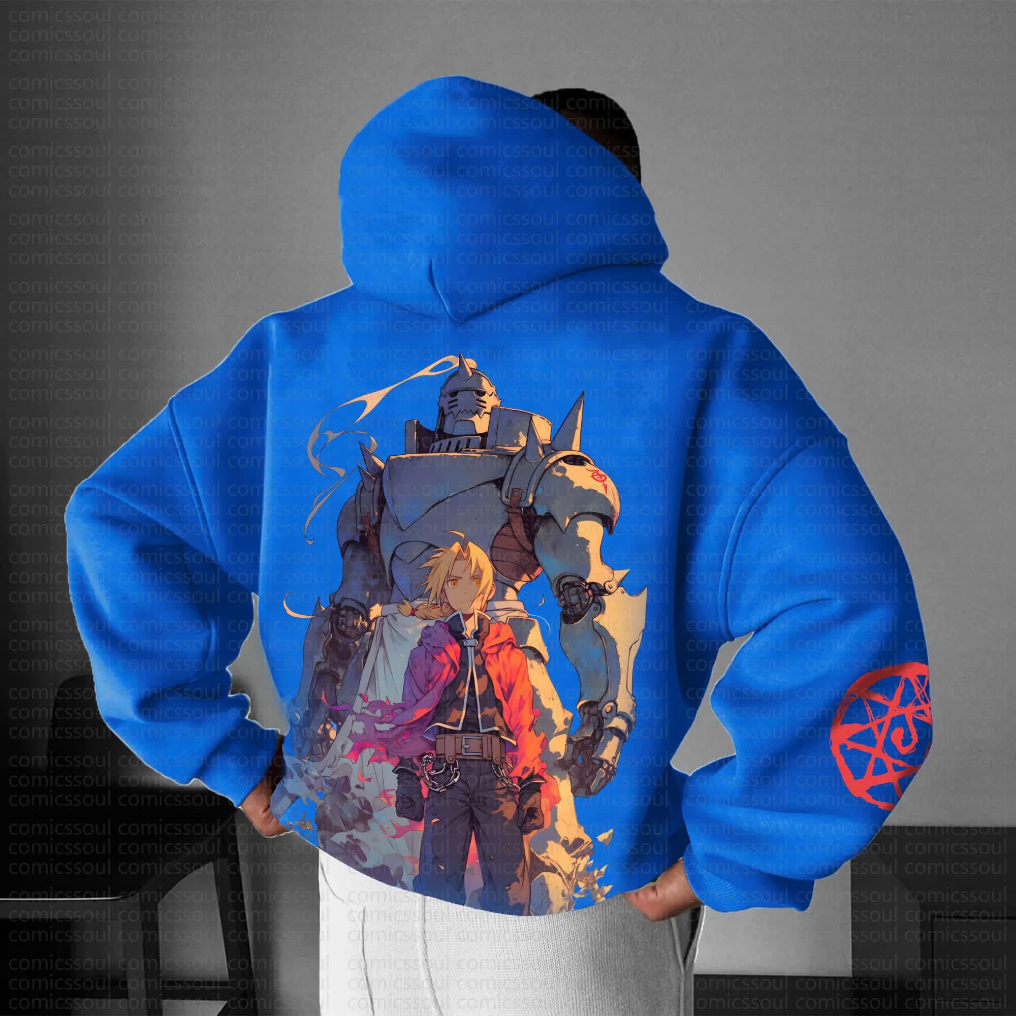 Unisex Anime Graphic Streetwear Vintage Hoodie丨Comicssoul