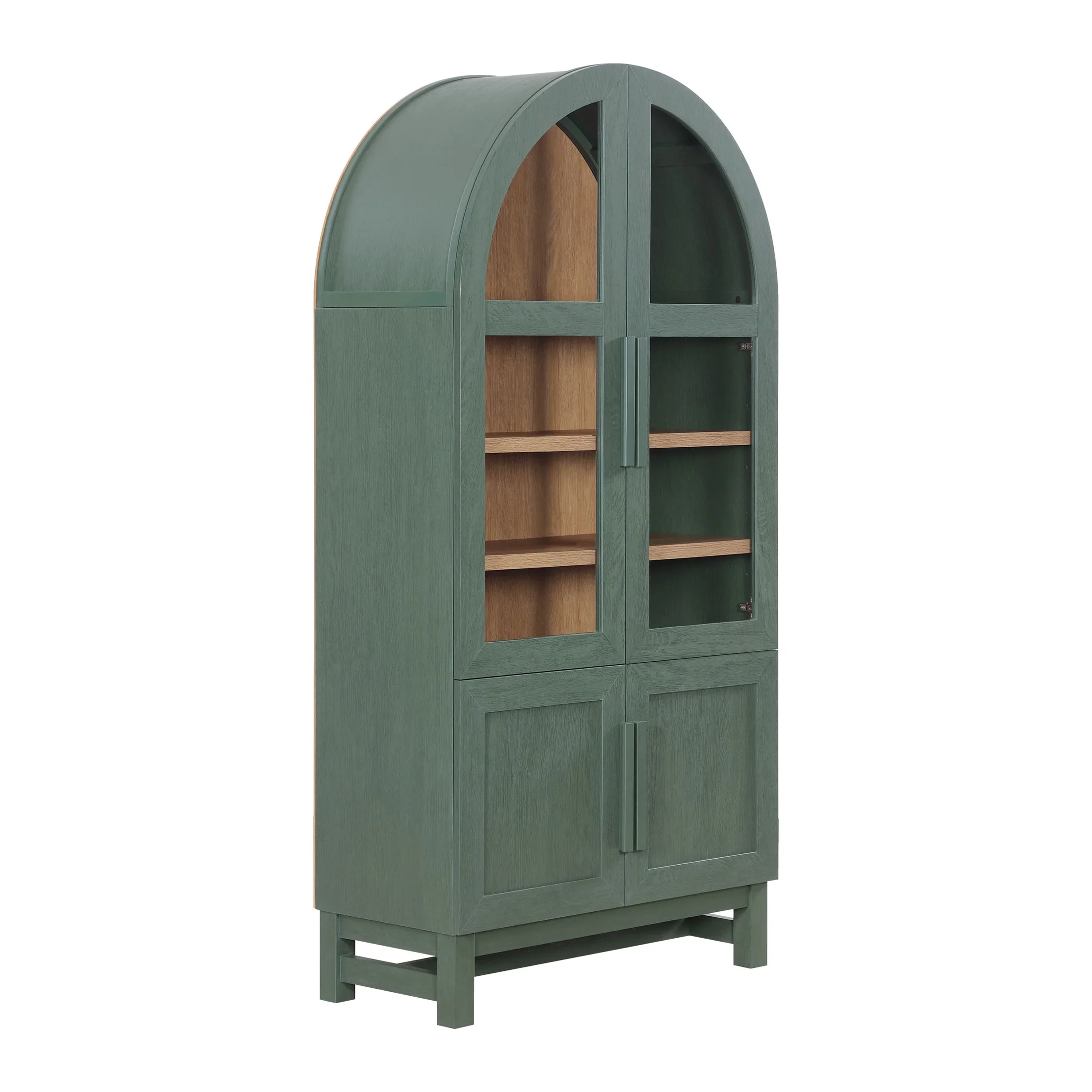 Better Homes & Gardens Juliet Kitchen Rounded Arch Cabinet, Rich Black