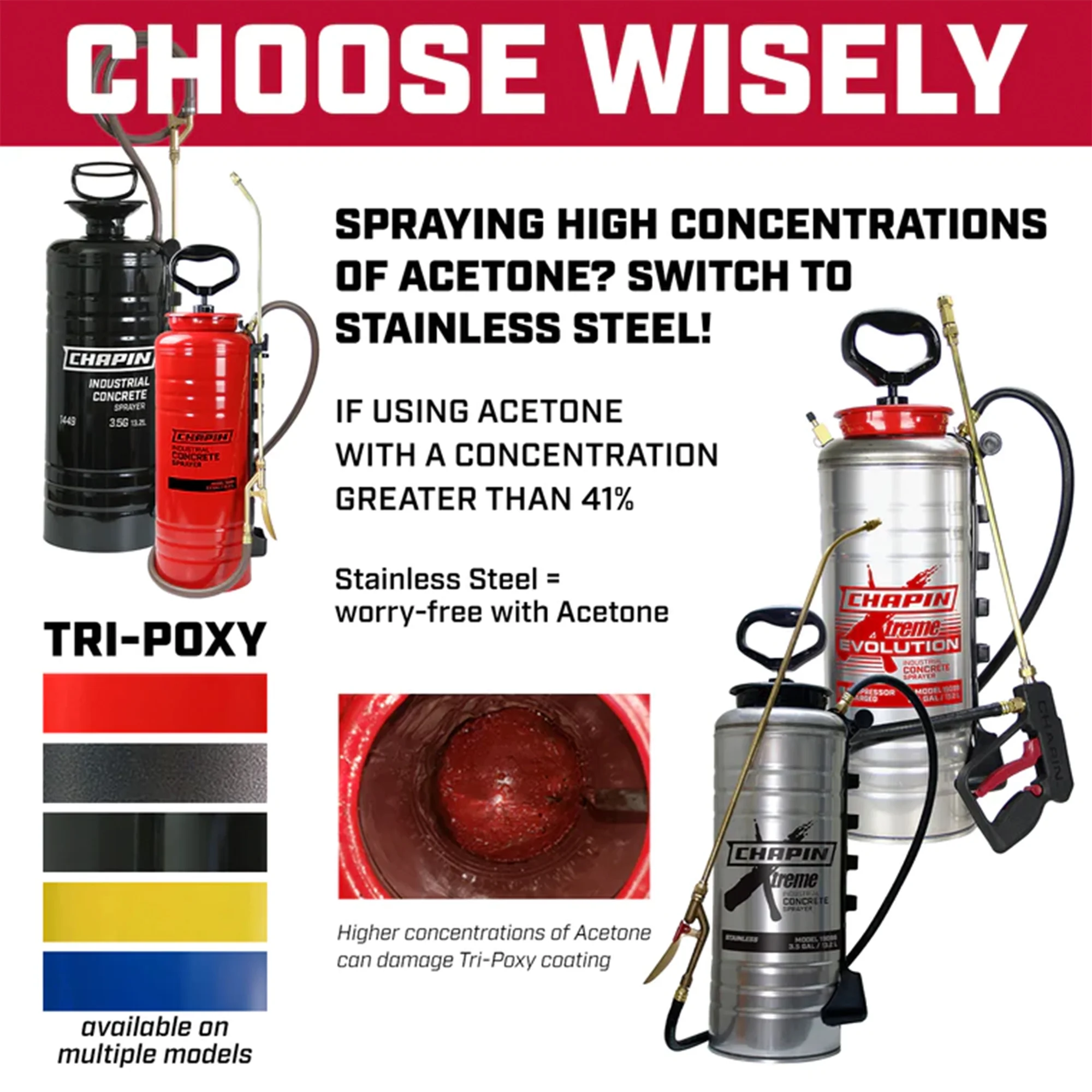 Chapin 1949 3.5 Gallon Tri-Poxy Industrial Concrete Open Head Tank Sprayer - Image 10