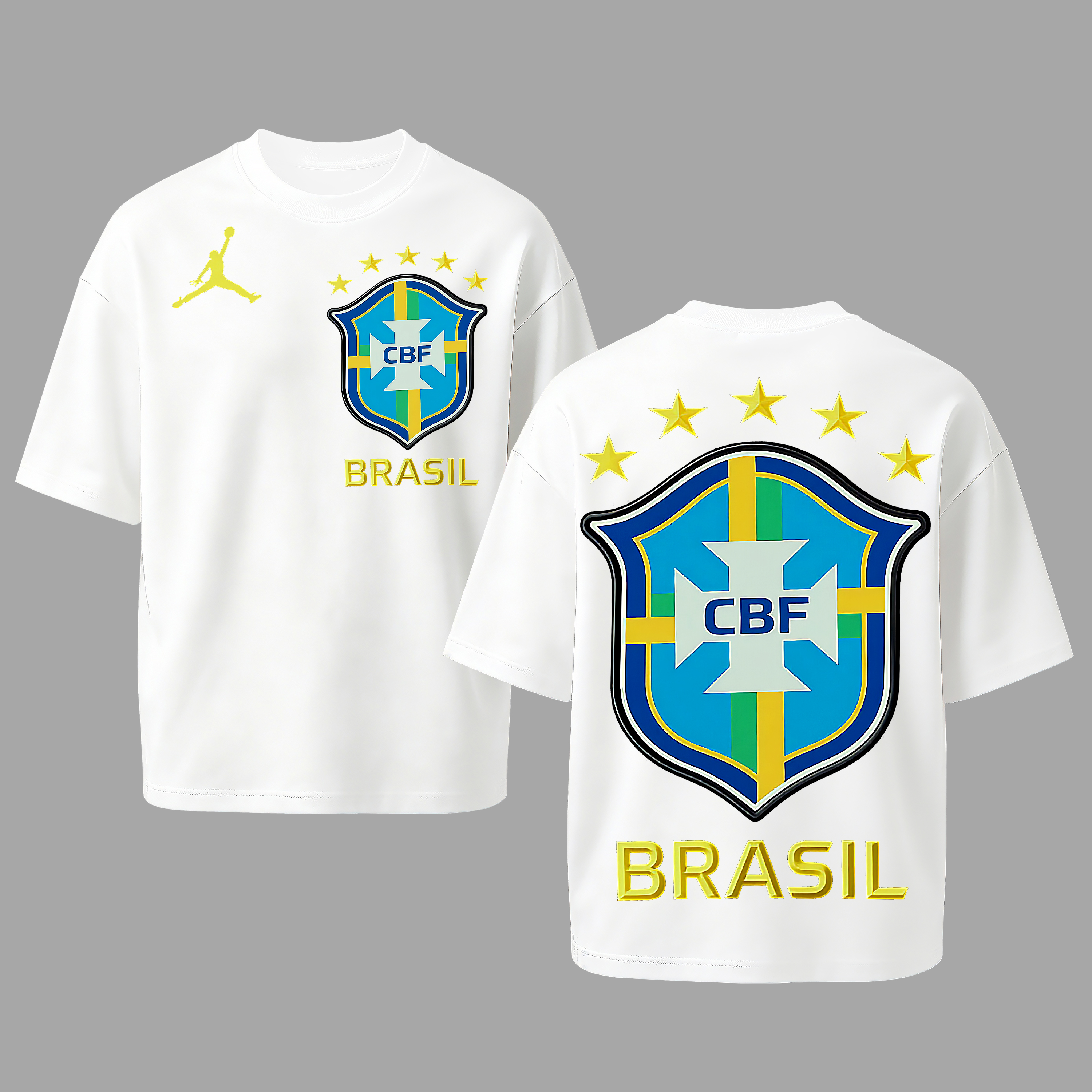 Brazil National Football Team Printed Oversized Unisex T-shirt