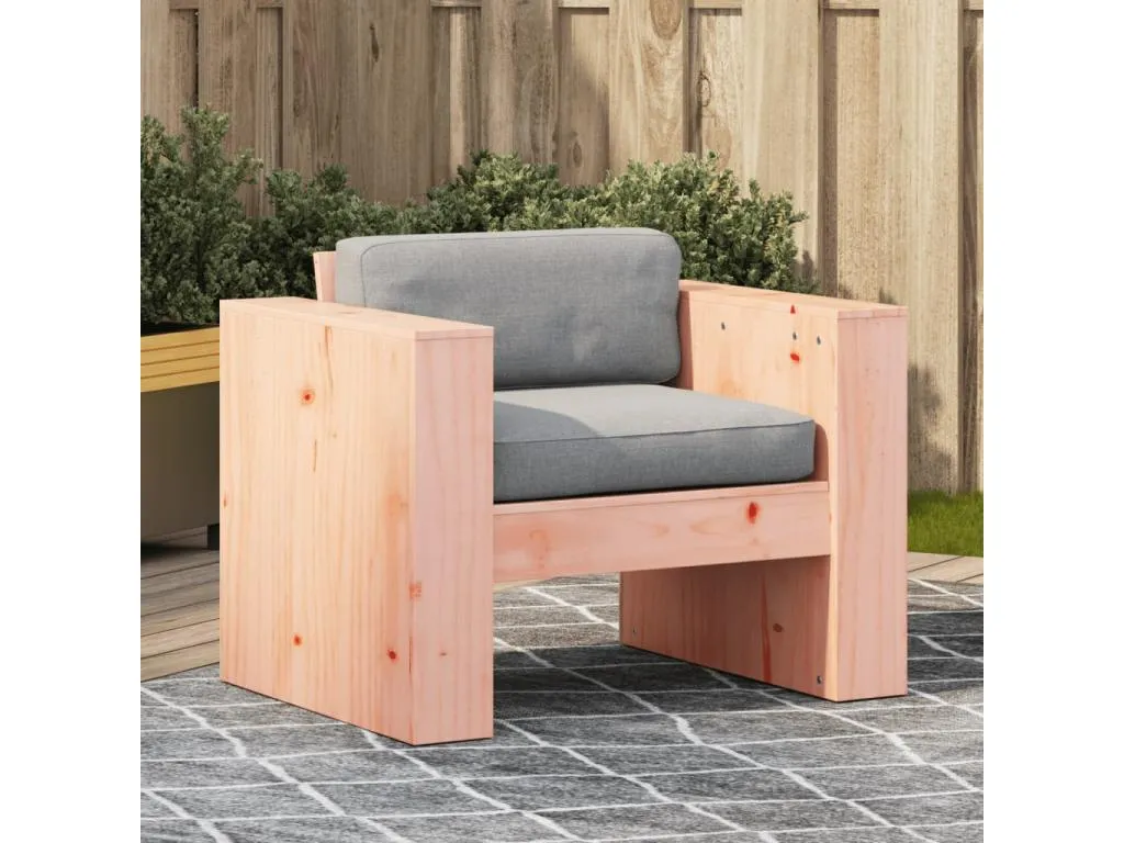 Alkihogares Sofá de jardín Alkihogares maciza Alkihogares 79x60x62 cm Marrón