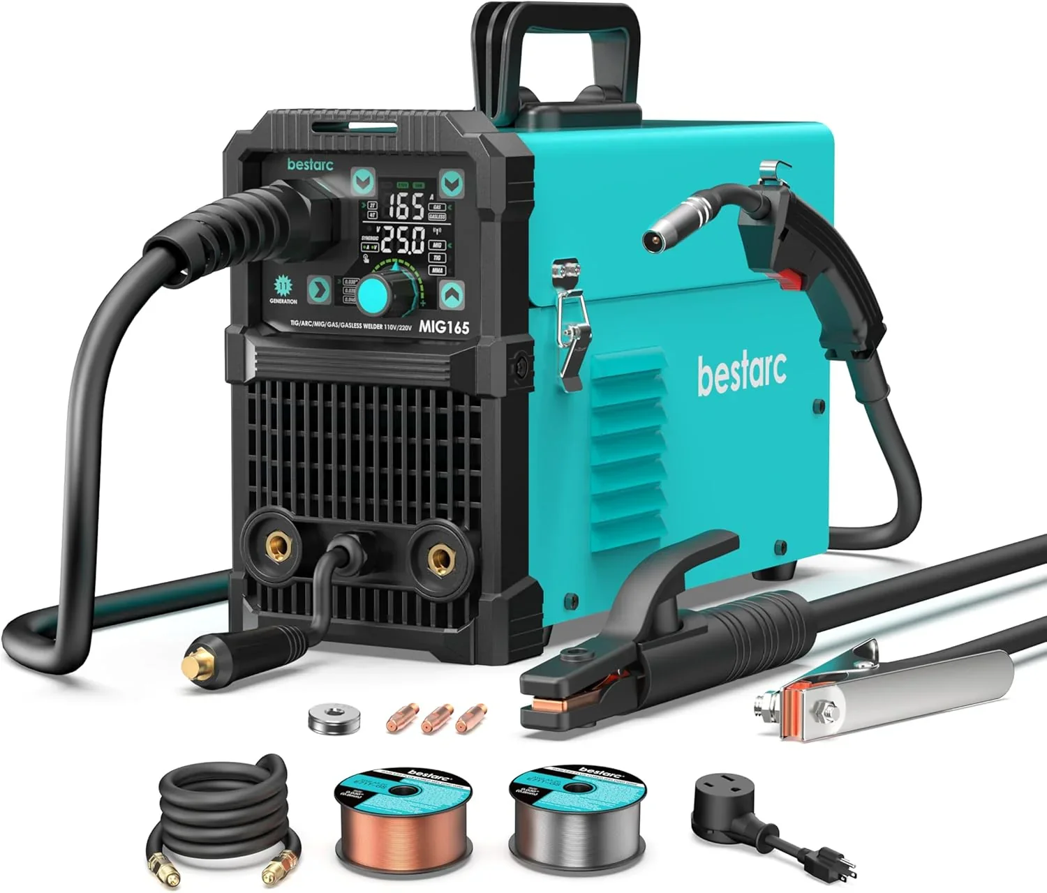 bestarc 145A 3-in-1 MIG Welder, 110V/220V - MIG145-9GEN-110/220V, MIG145-1122 - Image 2 bestarc 145A 3-in-1 MIG Welder, 110V/220V - MIG145-9GEN-110/220V, MIG145-1122 - Image 2