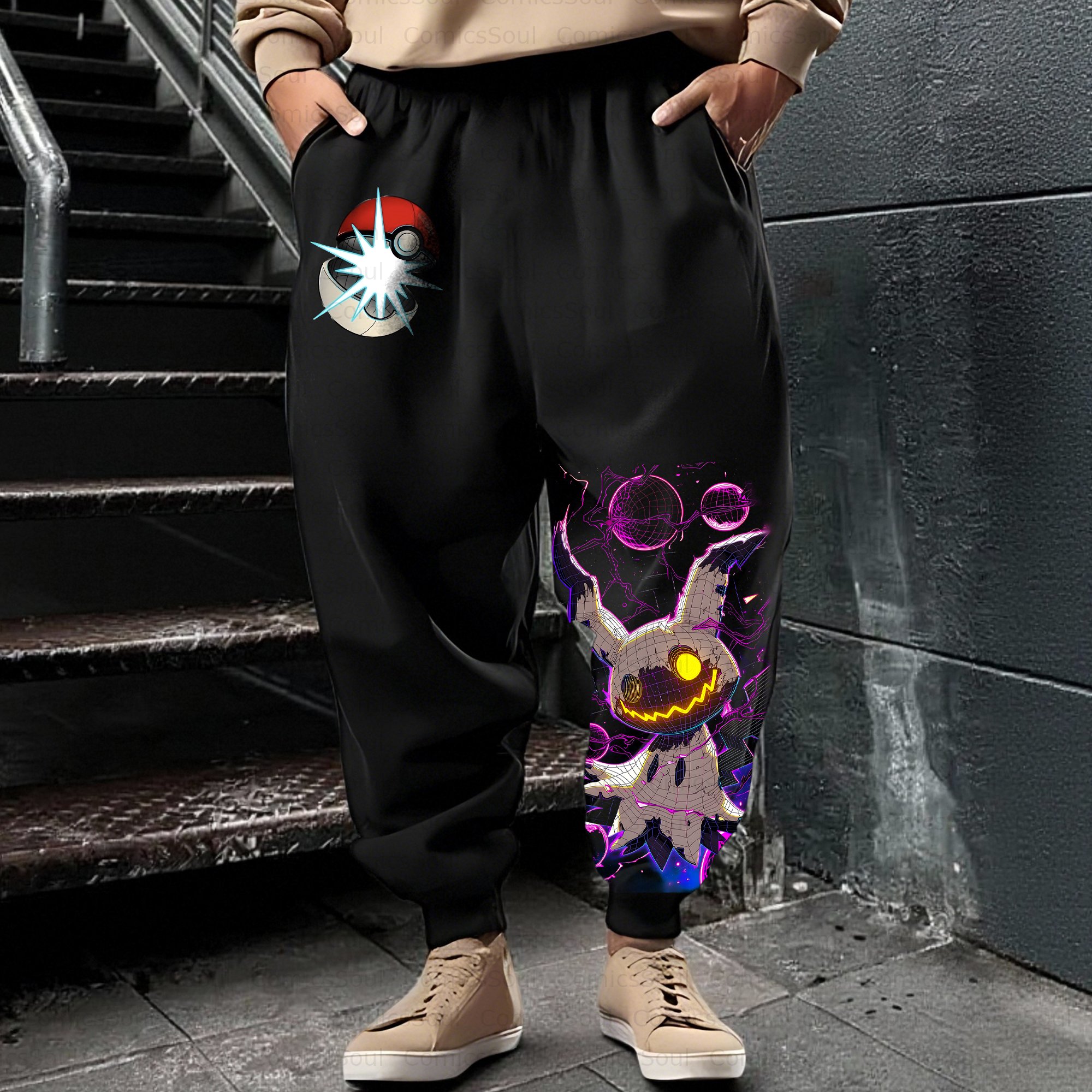 Unisex Casual Anime Streetwear Pant