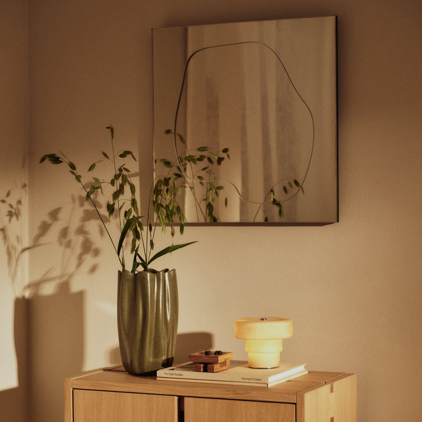 Ferm Living Ripple Draagbare Tafellamp - Oat