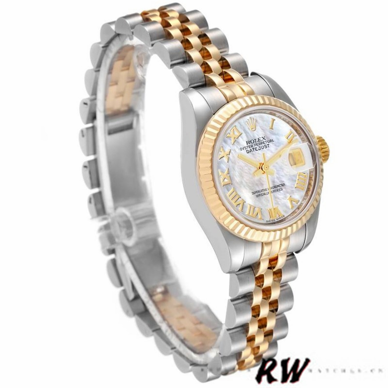Rolex Datejust 179173 Mother Of Pearl White Dial 26MM Lady Replica Watch