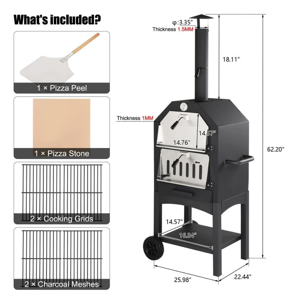 Portable Outdoor BBQ Pizza Oven - Image 7