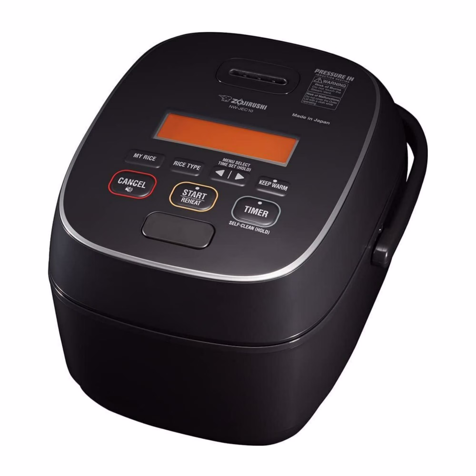 Zojirushi NW - JEC10BA 5.5 - Cup Capacity Pressure Induction Heating Rice Cooker and Warmer (Black)(10 Cup)