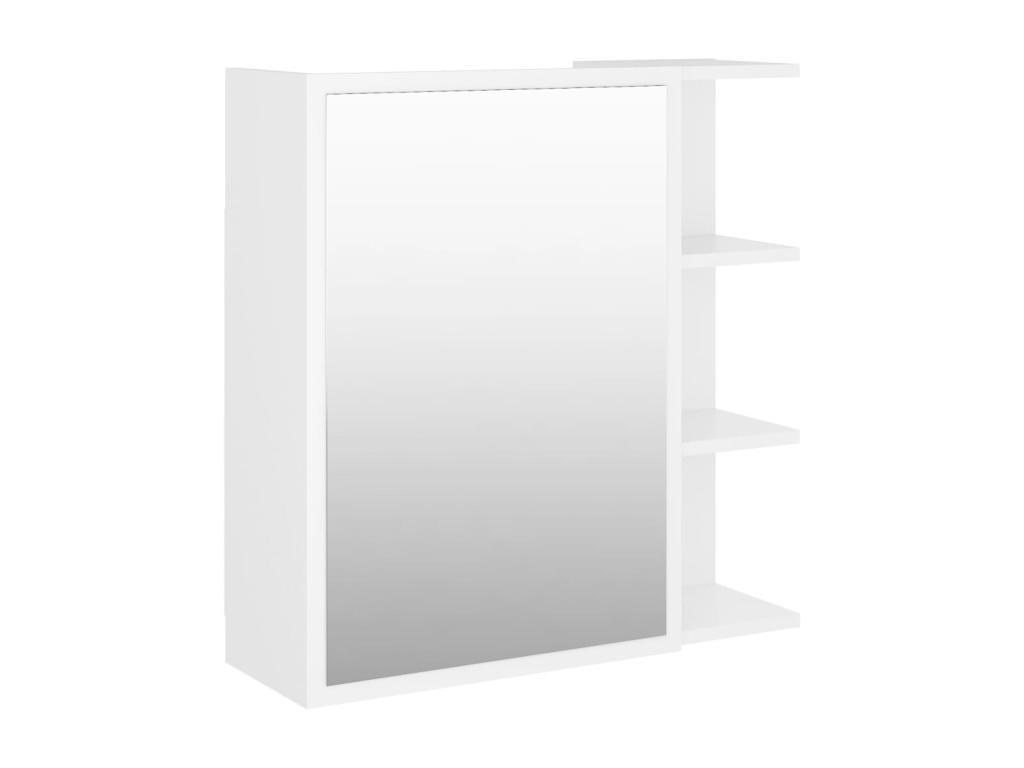 Armario con espejo de baño madera contrachapada 62 - 5x20 - 5x64 cm