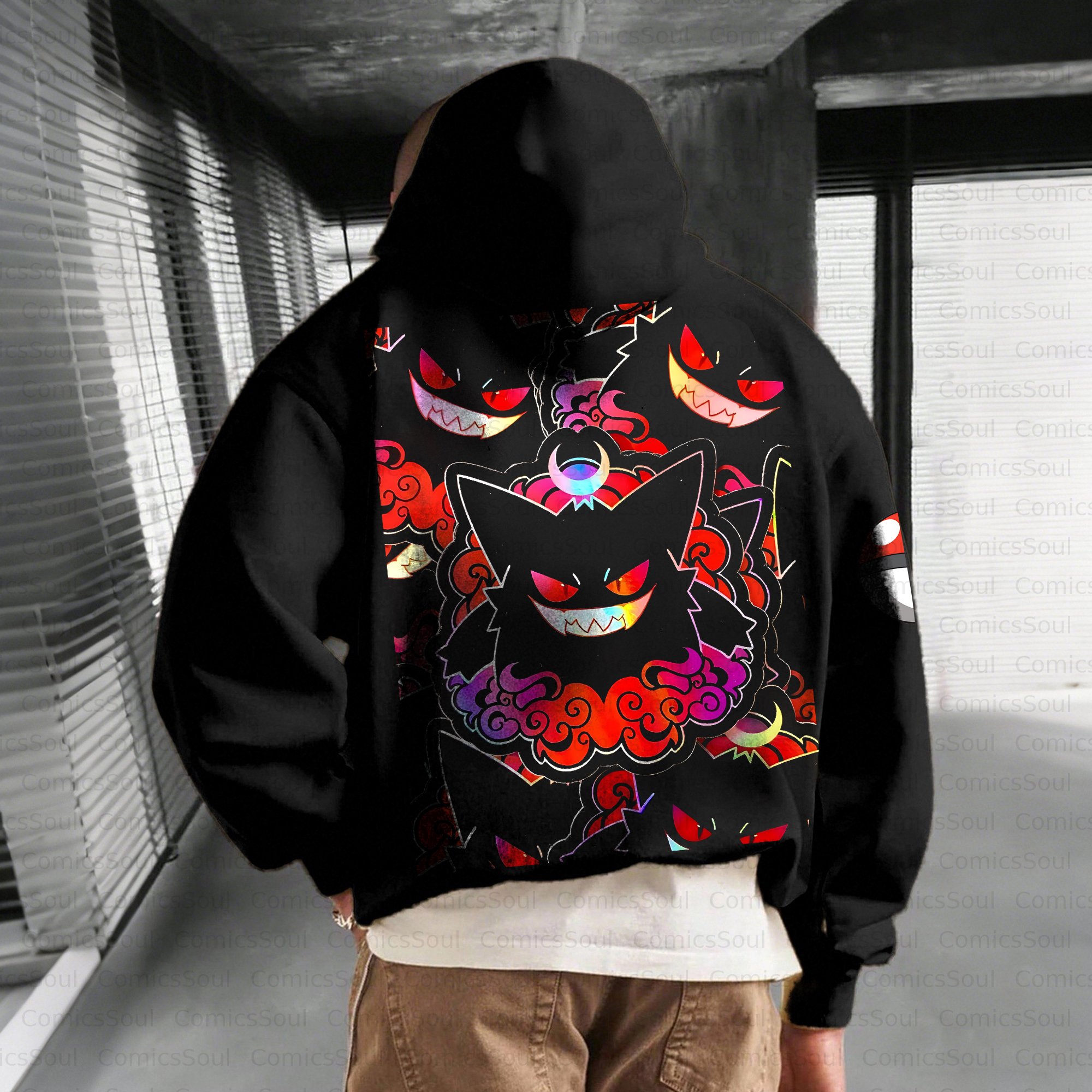 Unisex Anime Inspired Vintage Plush Hoodie