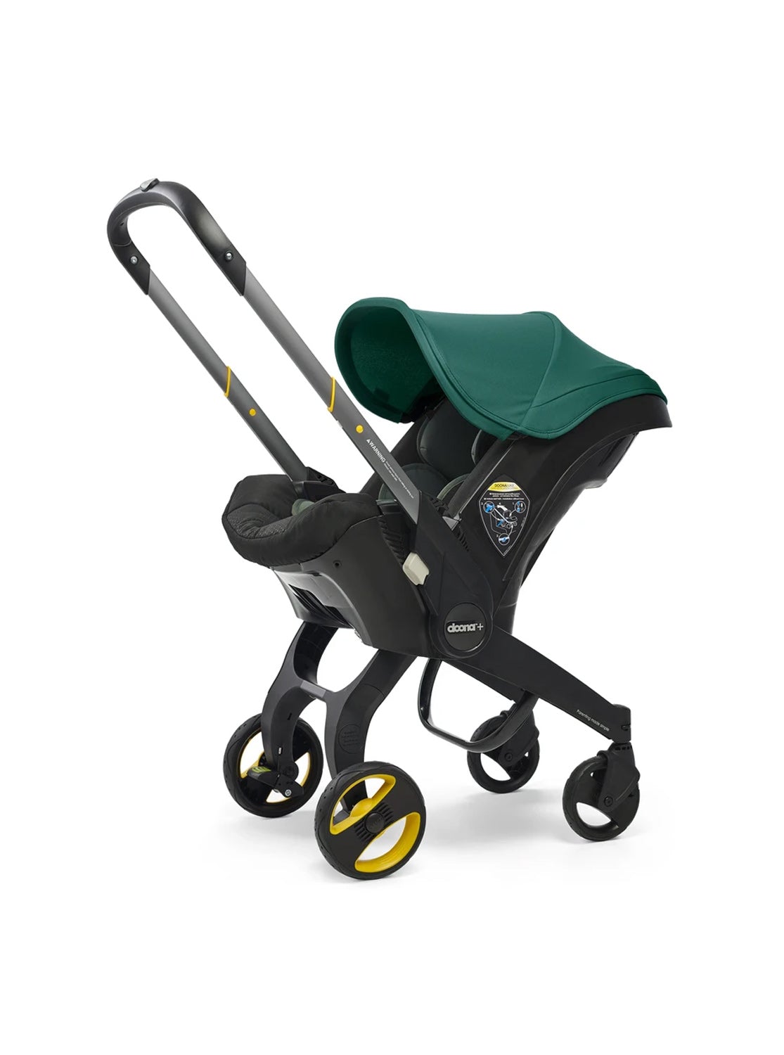 2025 Infant Car Seat Stroller with LATCH Base – Midnight Edition | Car to Stroller in Seconds, Aircraft Approved, Includes Essentials Bag