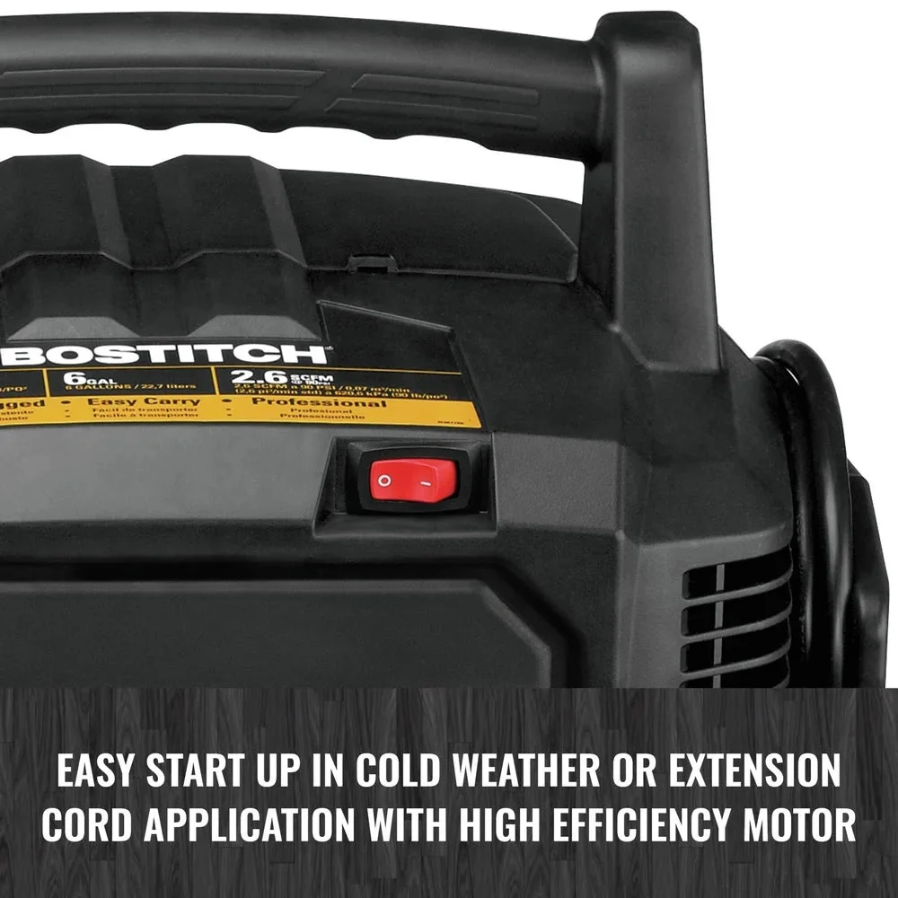 Bostitch 6 Gallon 150 PSI Electric Pancake Air Compressor - BXCM02012 - Image 9 Bostitch 6 Gallon 150 PSI Electric Pancake Air Compressor - BXCM02012 - Image 9