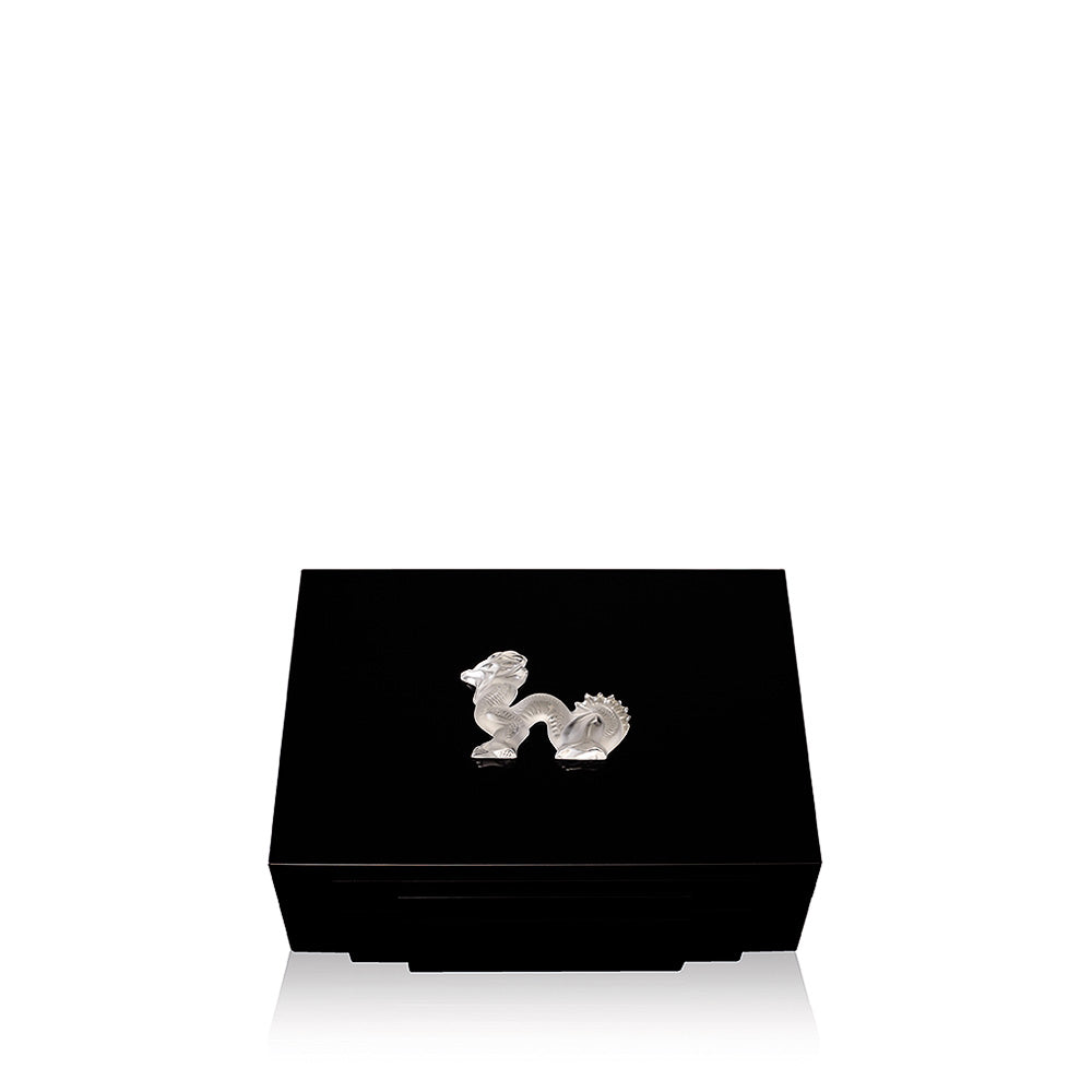 CAVE À CIGARES DRAGON PETIT MODÈLE - CRISTAL INCOLORE, 45 CIGARES