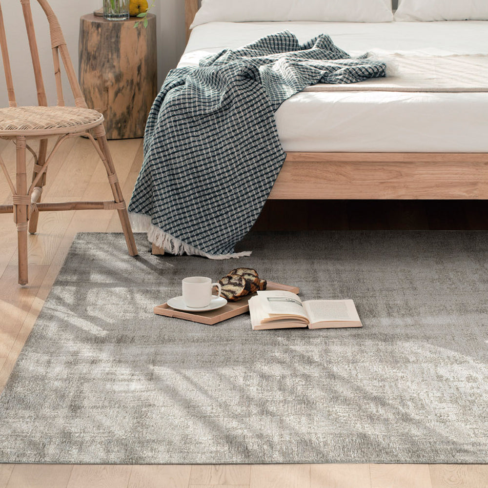 Acsento Grunge Vloerkleed 200 x 300 cm - Silver