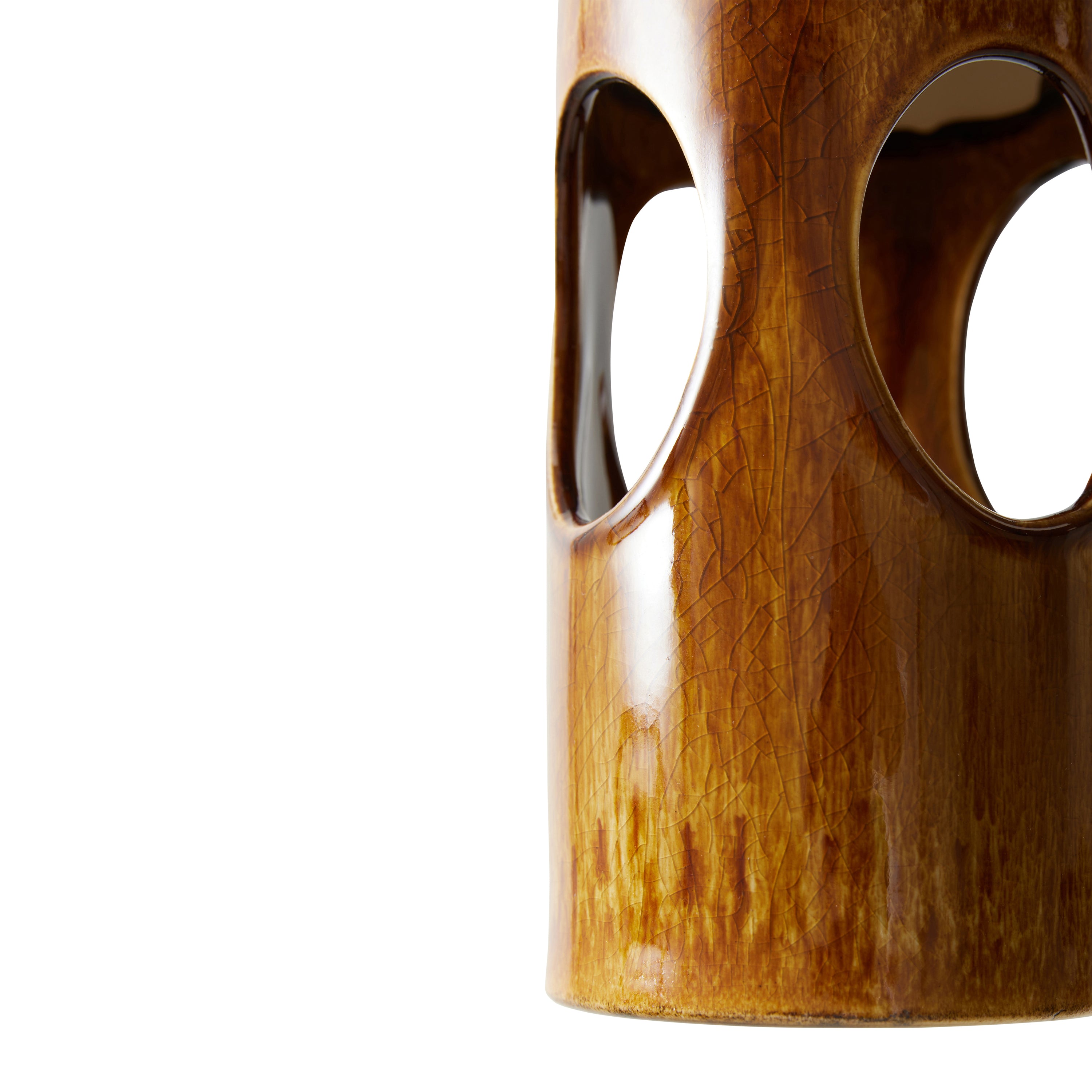 HKliving Ceramic Hanglamp - Rosewood