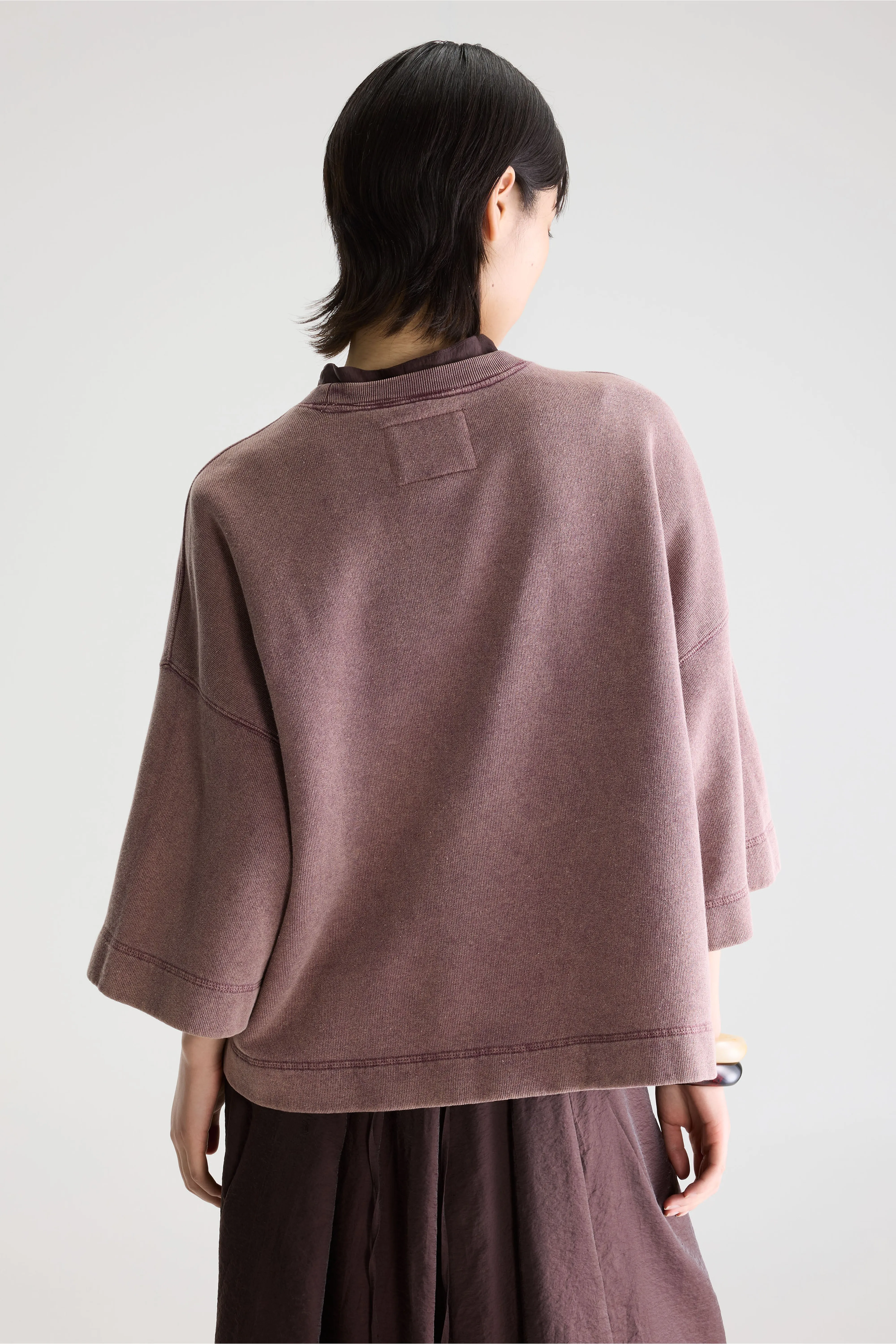 Bellerose Farlol short-sleeve sweatshirt  (261 / W / WINE)