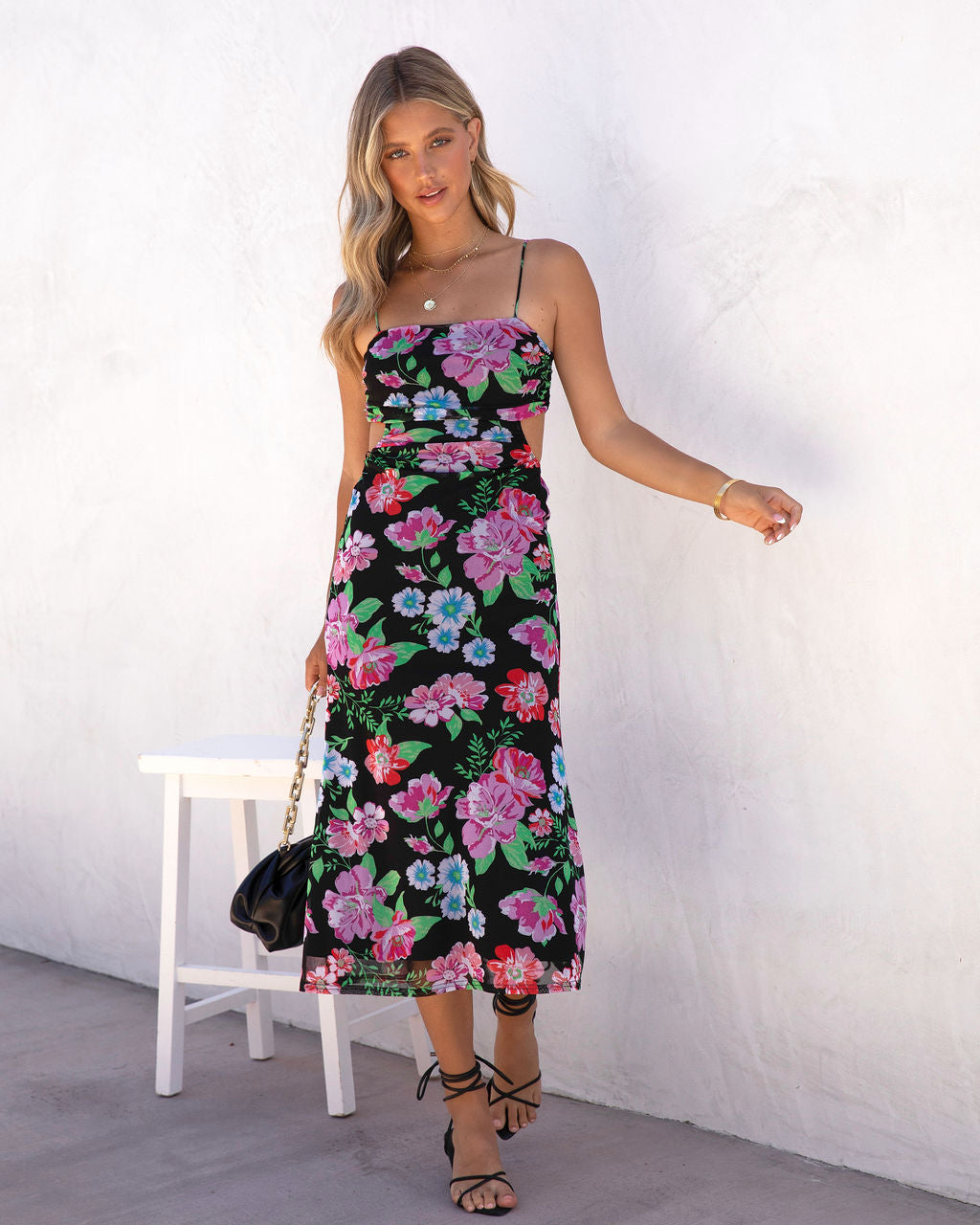 Boden Floral Cutout Midi Dress - FINAL SALE - Se7enfashion