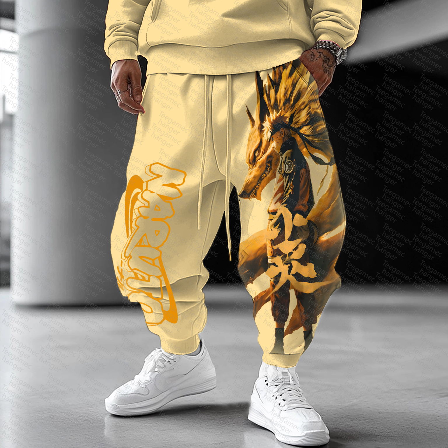 Unisex   Casual Anime Streetwear Pants