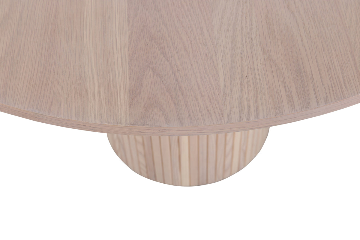 Rebellenclub Pokka Eetkamertafel - ø110 cm - Licht Eiken