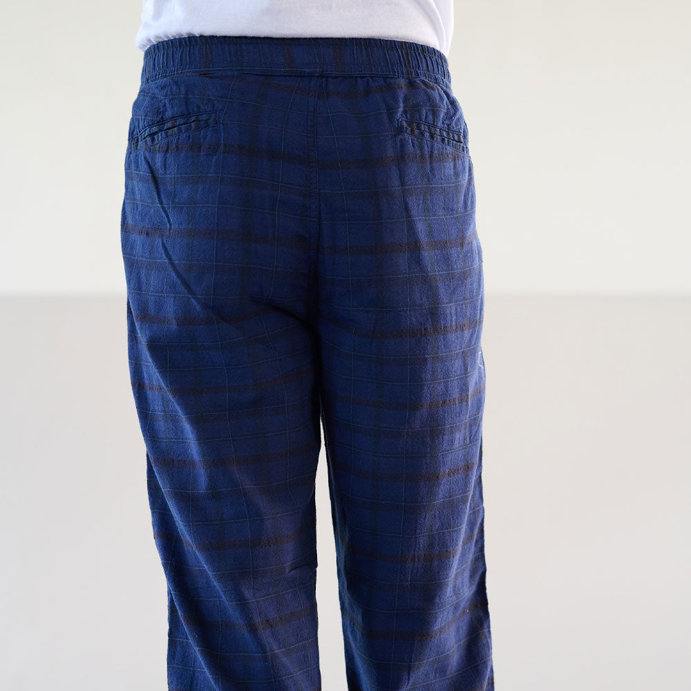 Original Madras Trading Co - Pantalon N65 Lax Drawstring - Bleu