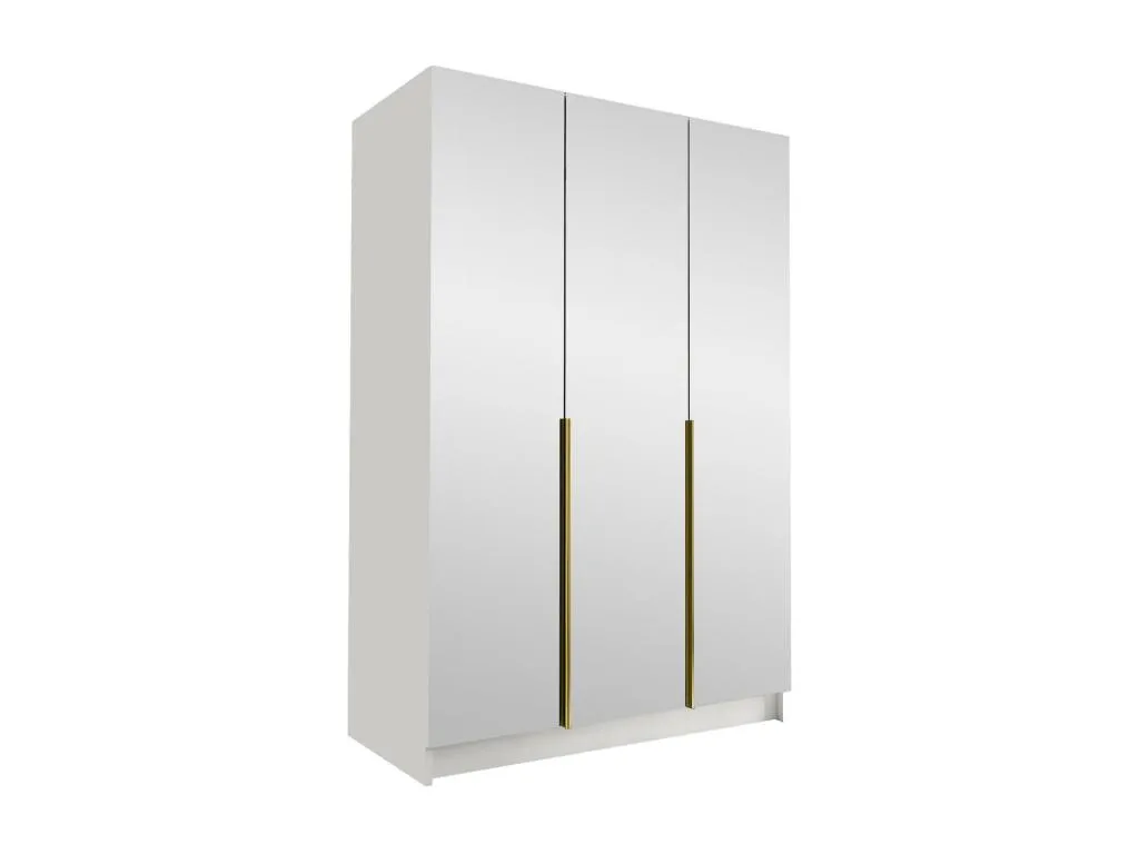 Armario Boverdeco 203 Dorado | Blanco 215x150x58cm Puertas de armario - Con bisagras