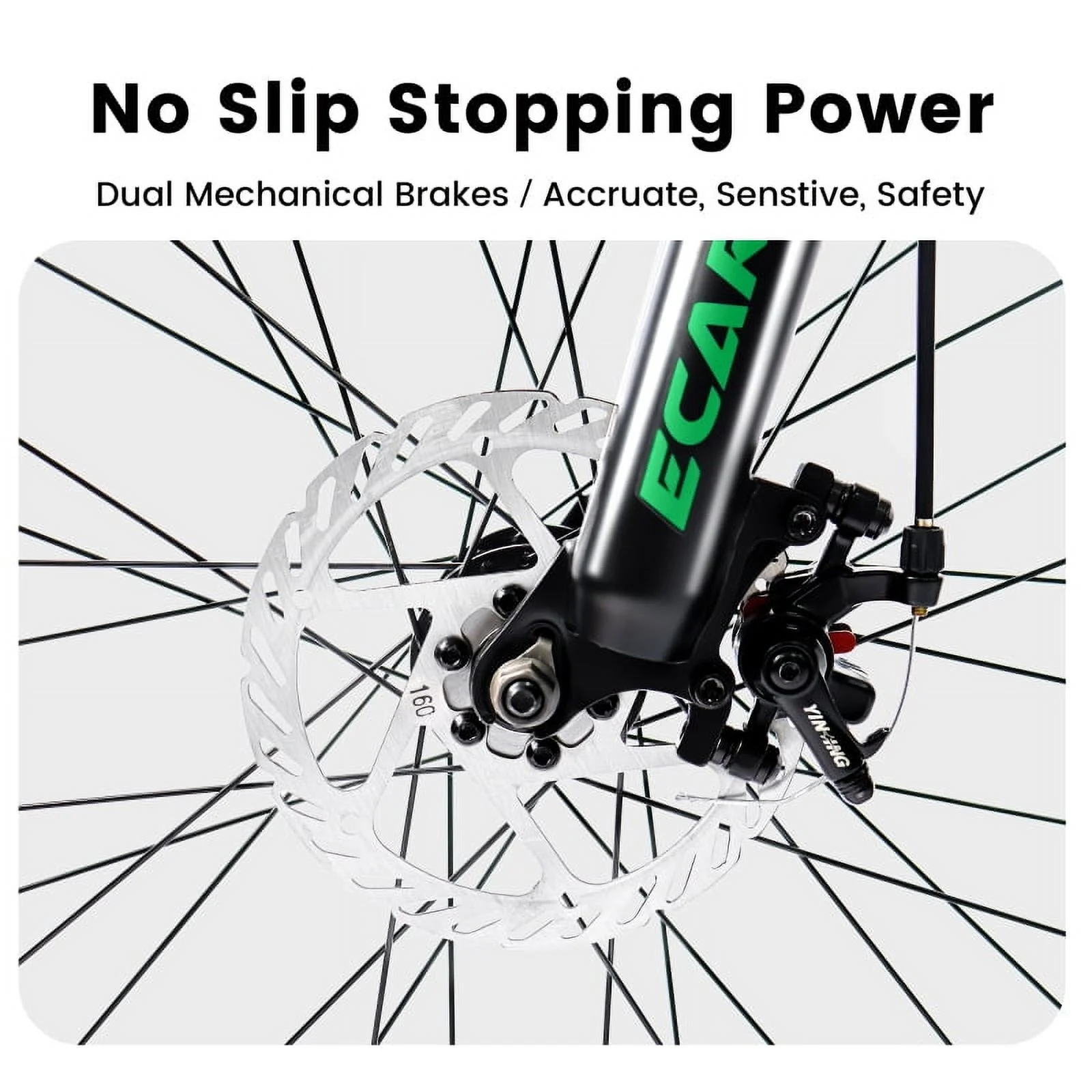 A2760 27.5 Inch Full Suspension Mountain Bike, Front and Rear Dual Shock Absorbers, Mechanical Disc Brakes, 21-Speed, Suitable for Men and Women, Ideal for Travel and Fitness Enthusiasts - Image 9