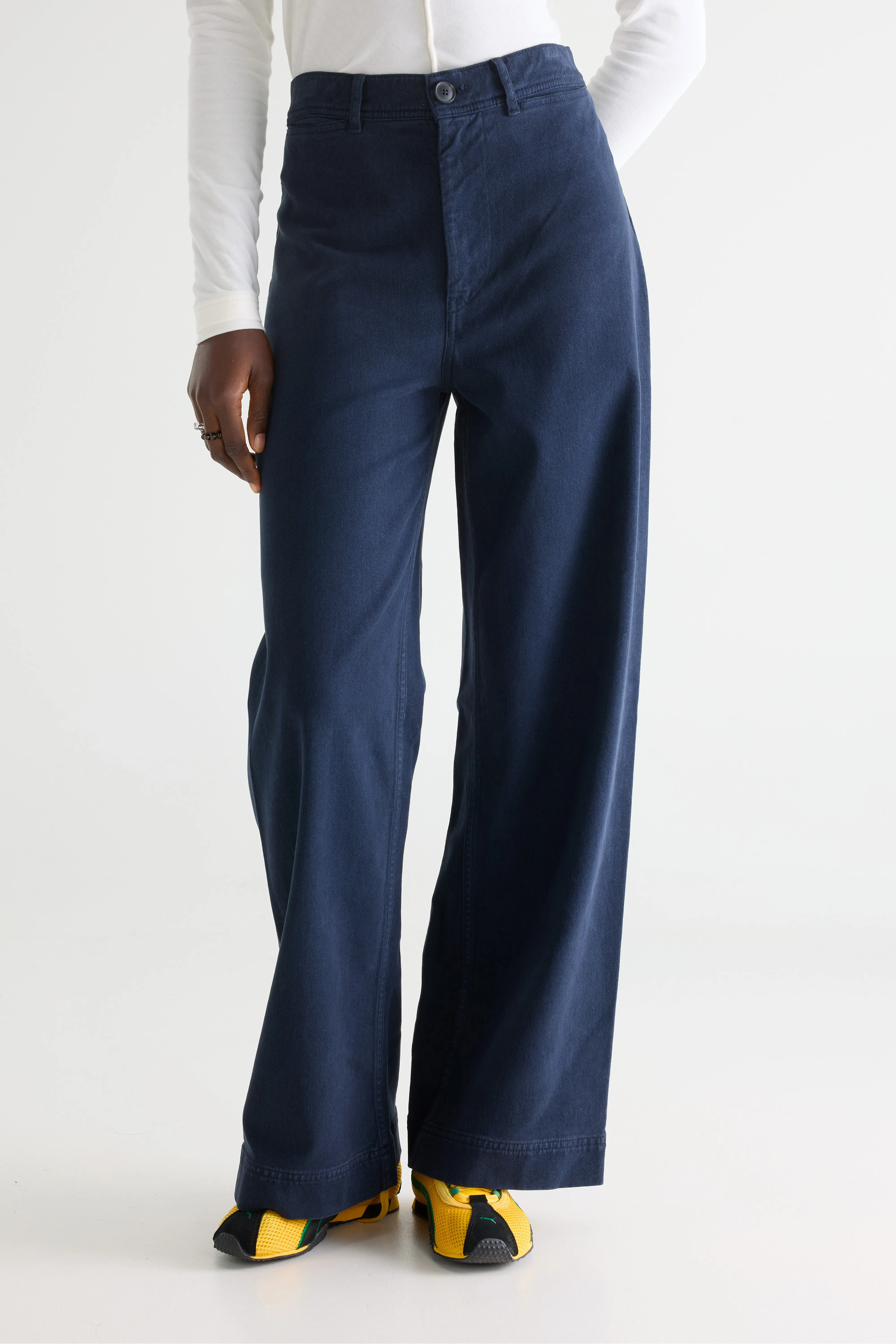 Bellerose Lottie wide navy blue trousers (252 / W / NAVY)