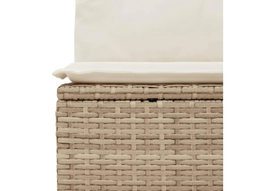 Juego de sofás jardín con cojines 6 pzas ratán sintético beige 15764CIDY