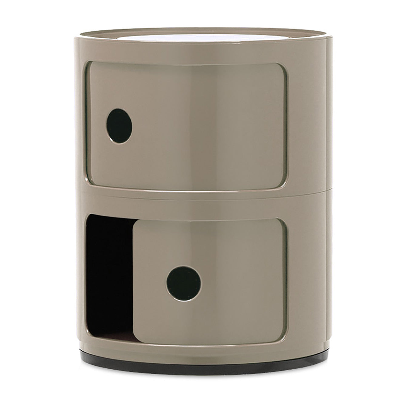 Kartell Componibili Kast Ø 32 cm - 2 Modules - Duifgrijs