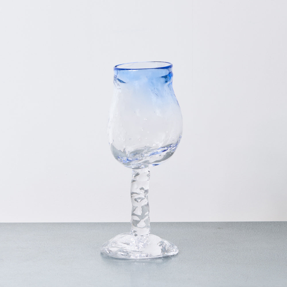 Verre à vin - Bleu Clair