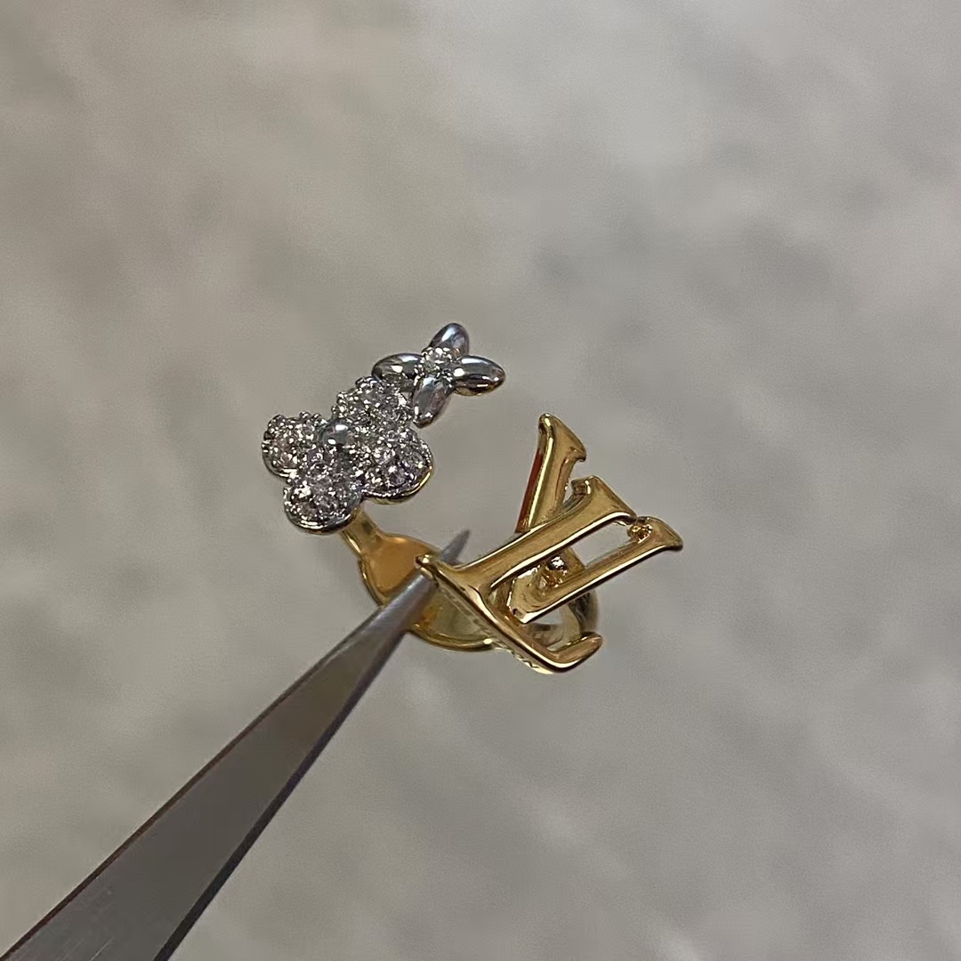 Louis Vuitton Mixed Two Metal Color Ring - Original Replica Club